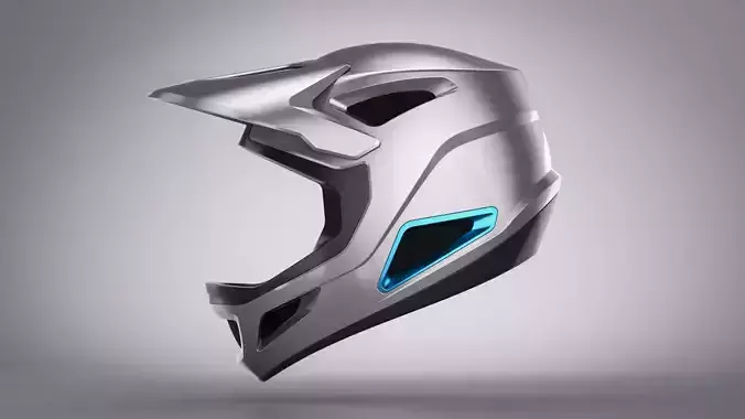 Full Face Motorcycle Bike Helmet Design  3D model
