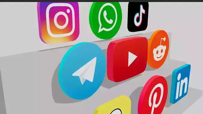 Social Media 3D Logos Asset Update 1