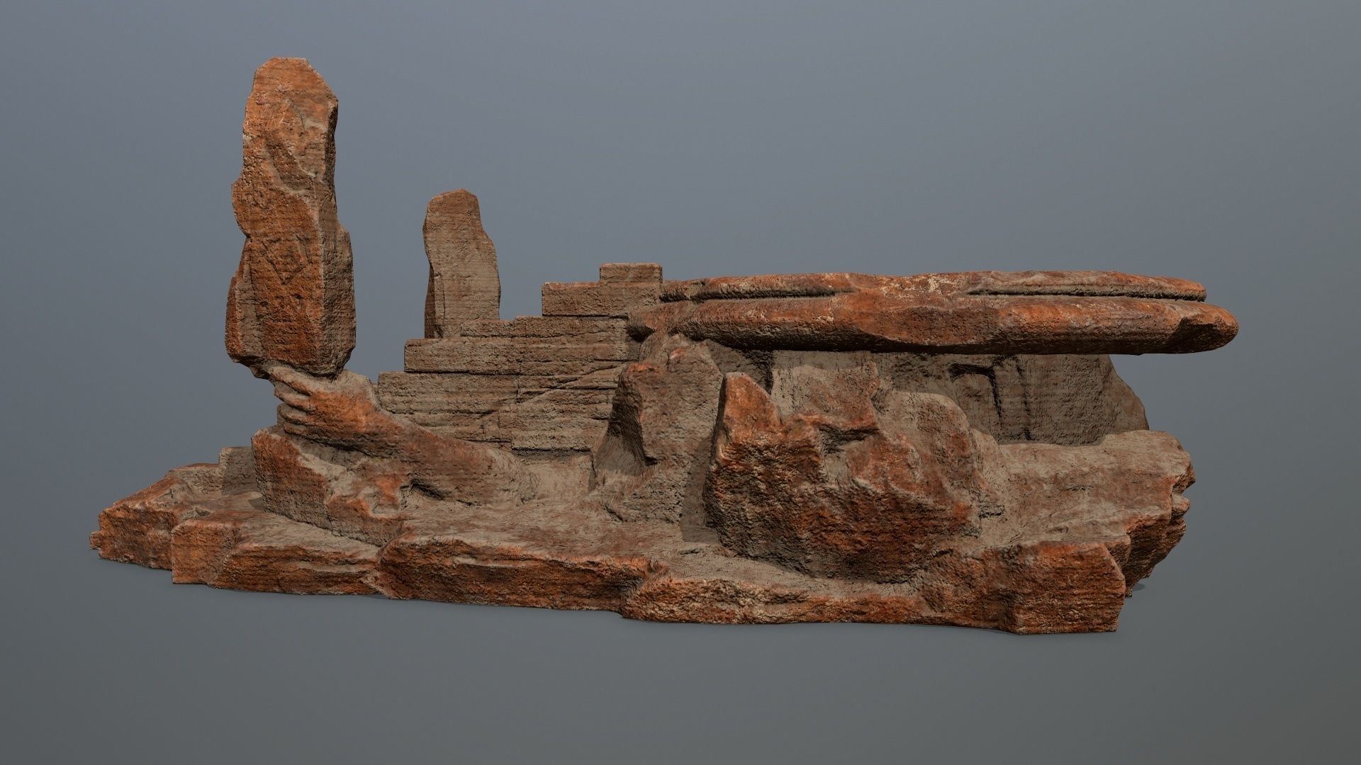 temple Low-poly 3D model_13