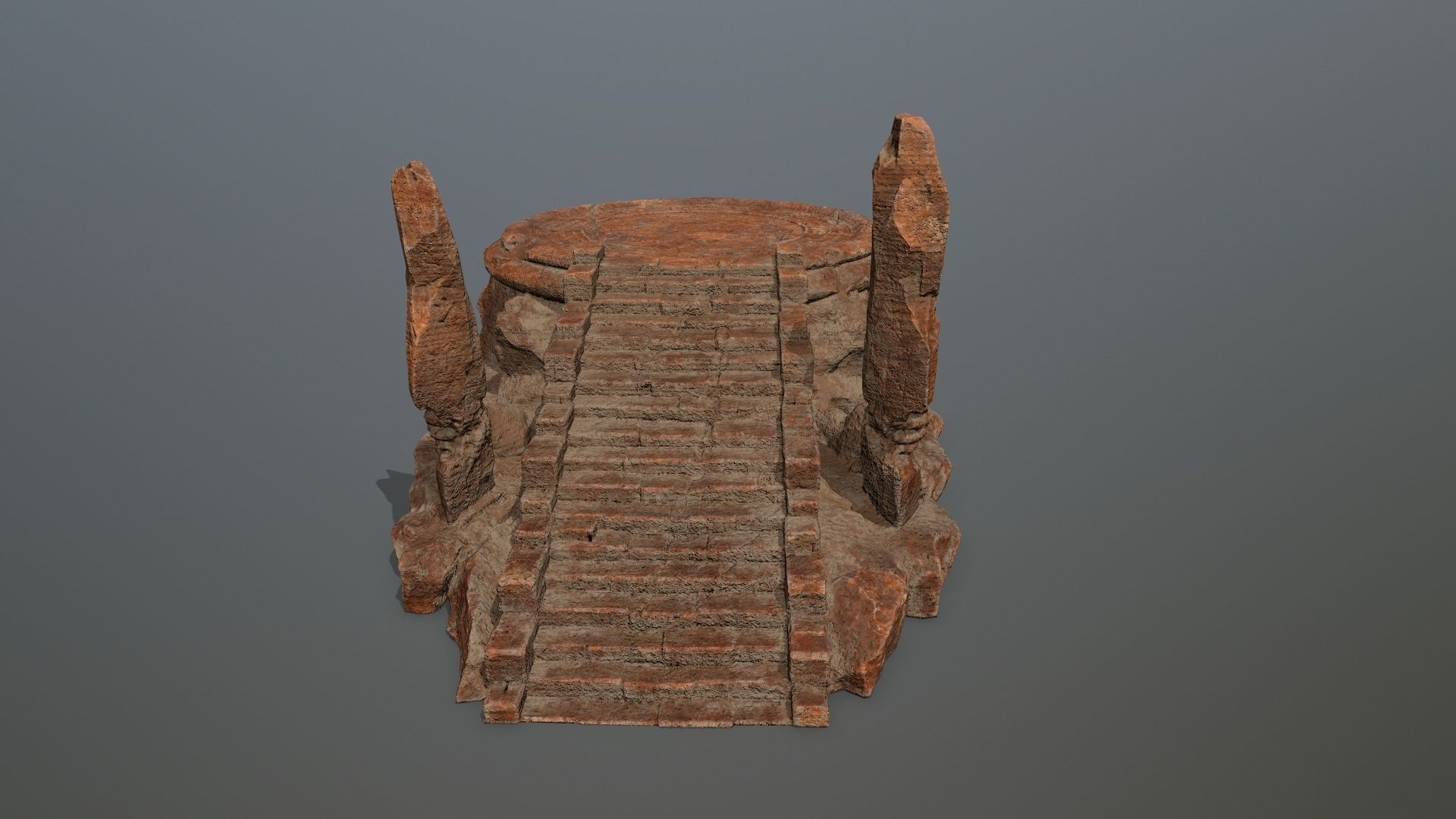 temple Low-poly 3D model_10