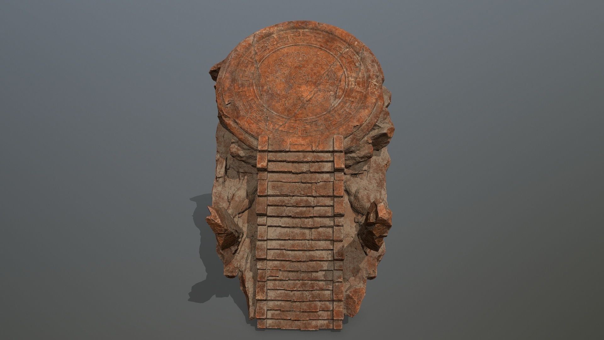 temple Low-poly 3D model_11