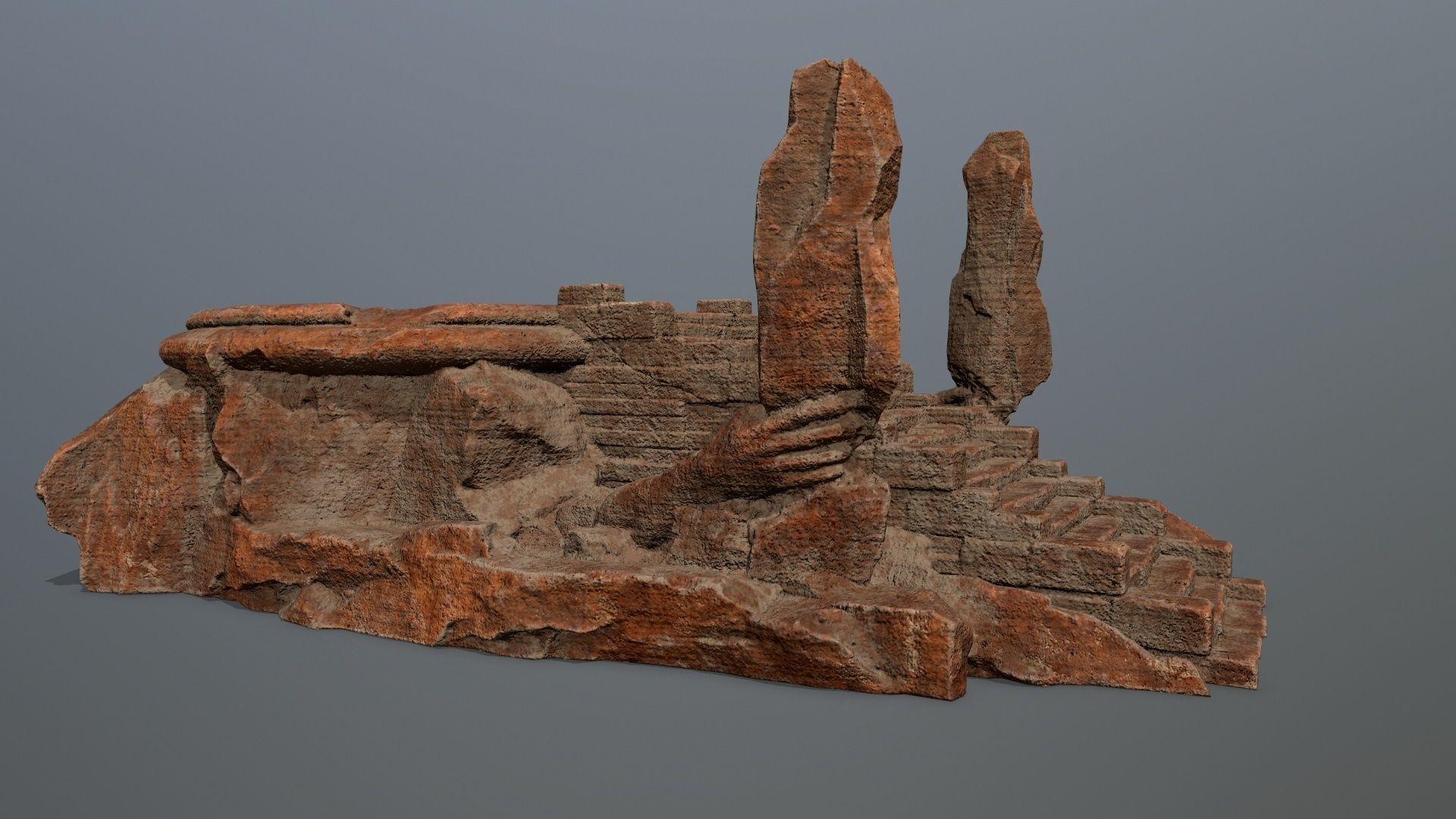 temple Low-poly 3D model_12