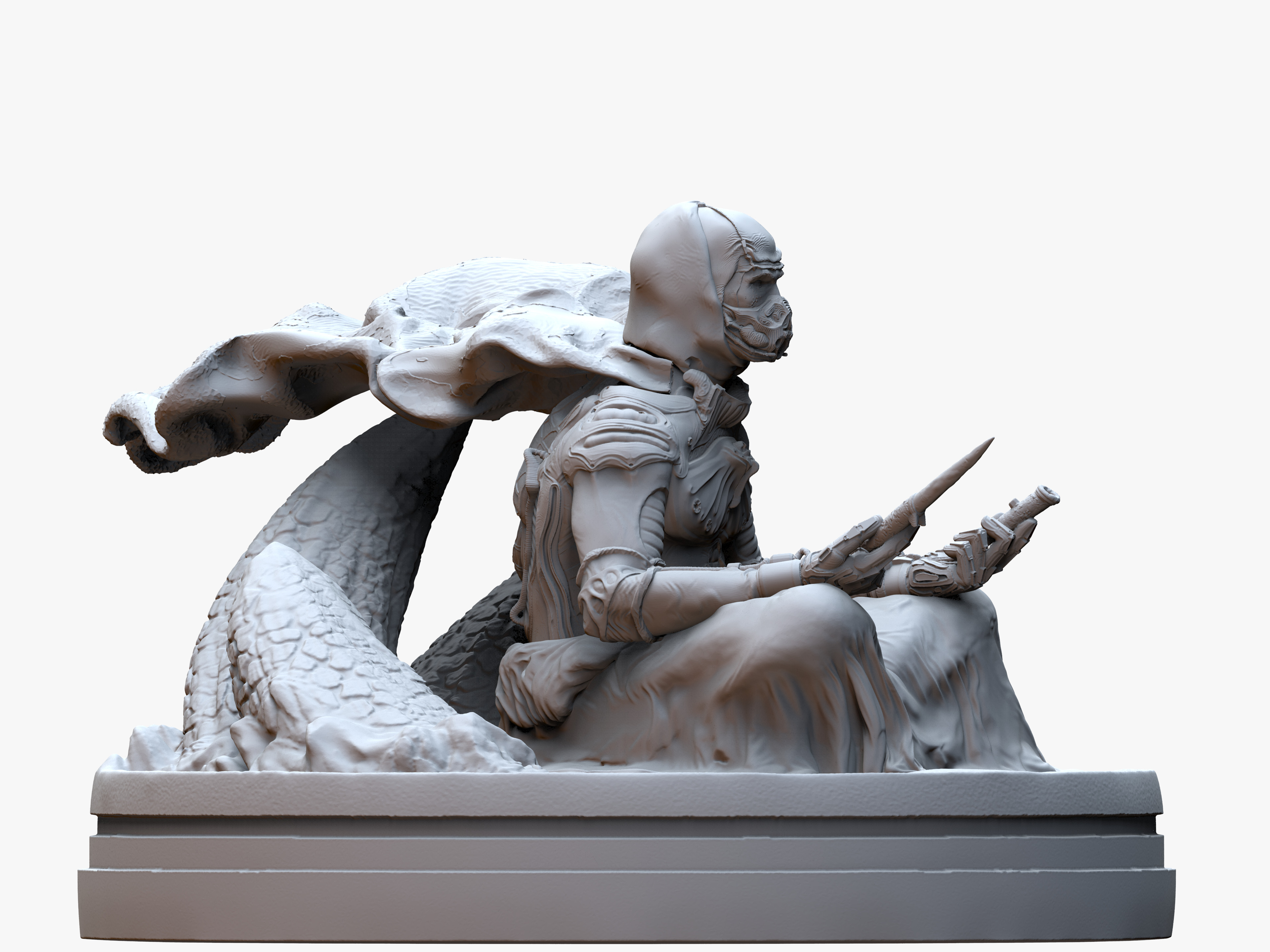 DUNE - MuadDib Paul Atreides - Arrakis Fremen - SCULPTURE 3D print model_21