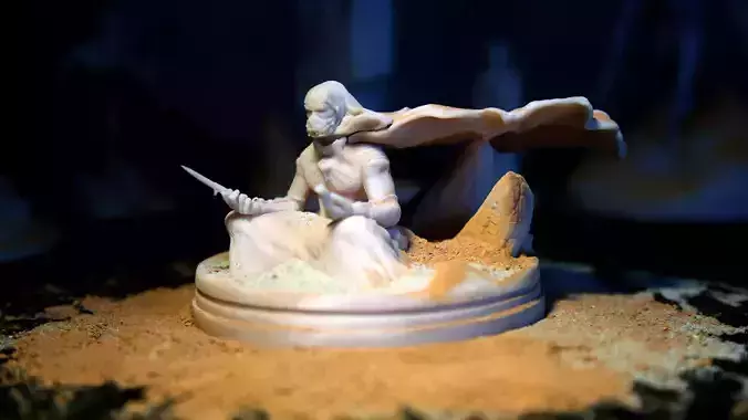 DUNE - MuadDib Paul Atreides -  Arrakis Fremen - SCULPTURE 3D print model