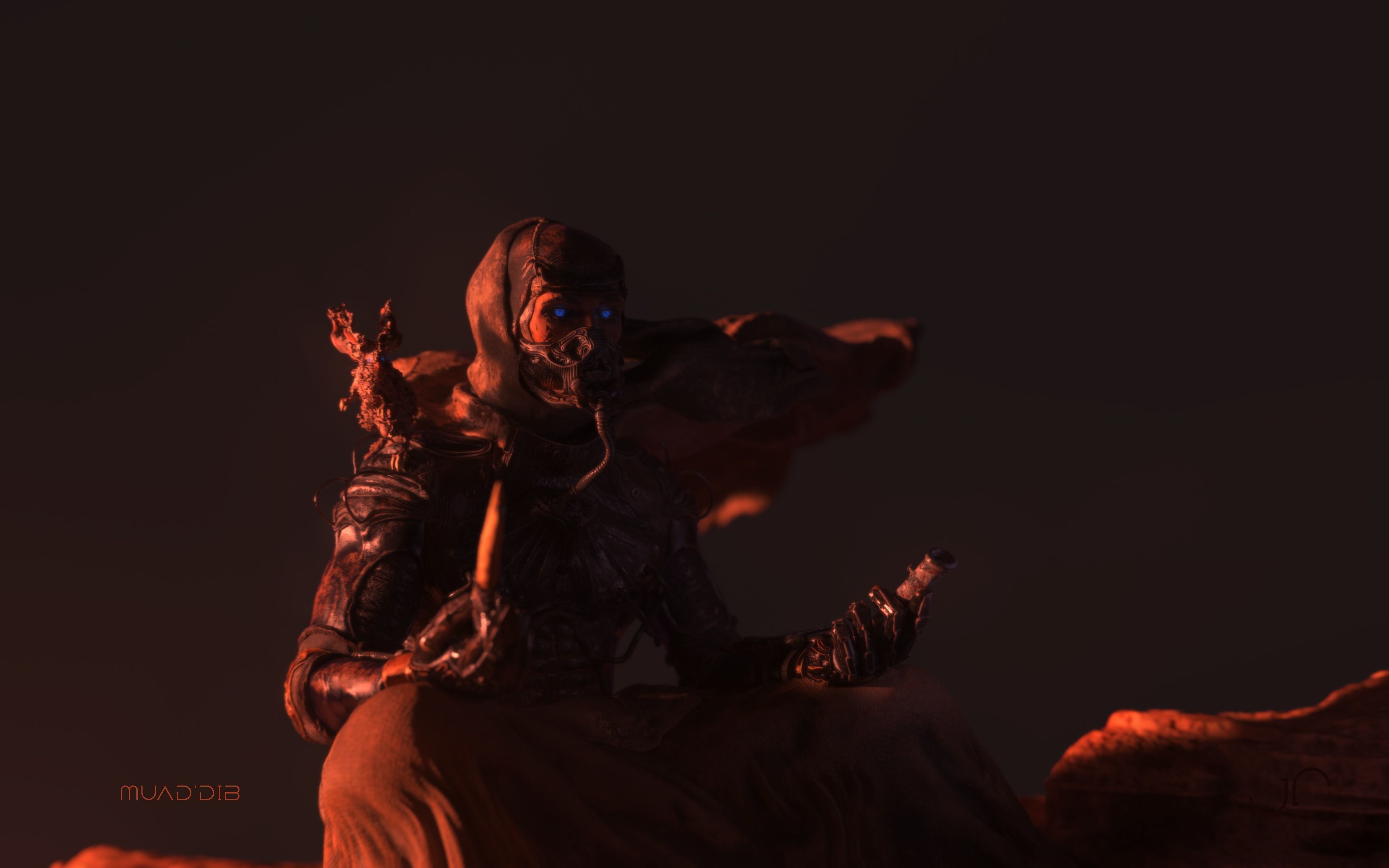 DUNE - MuadDib Paul Atreides - Arrakis Fremen - SCULPTURE 3D print model_11