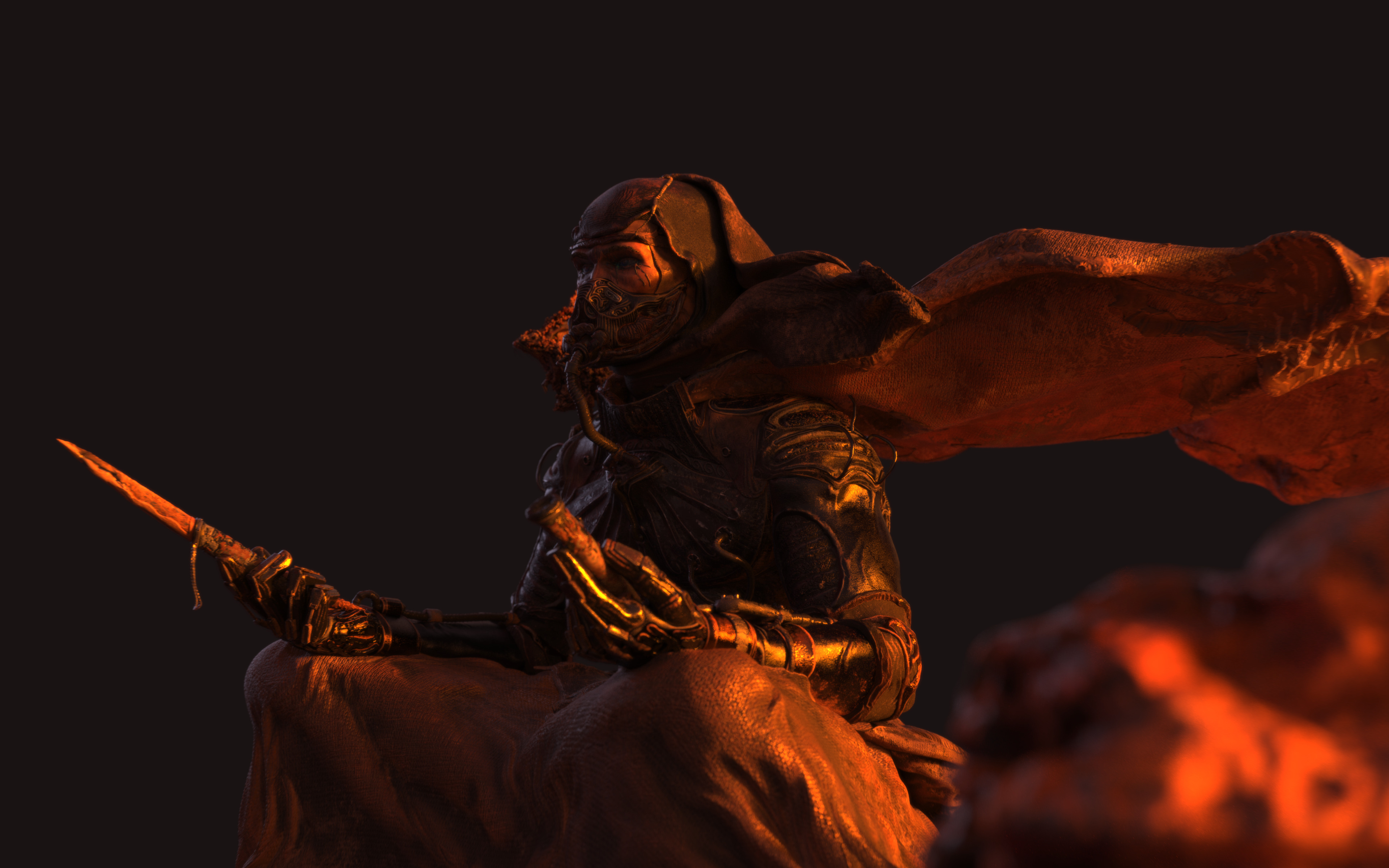 DUNE - MuadDib Paul Atreides - Arrakis Fremen - SCULPTURE 3D print model_31