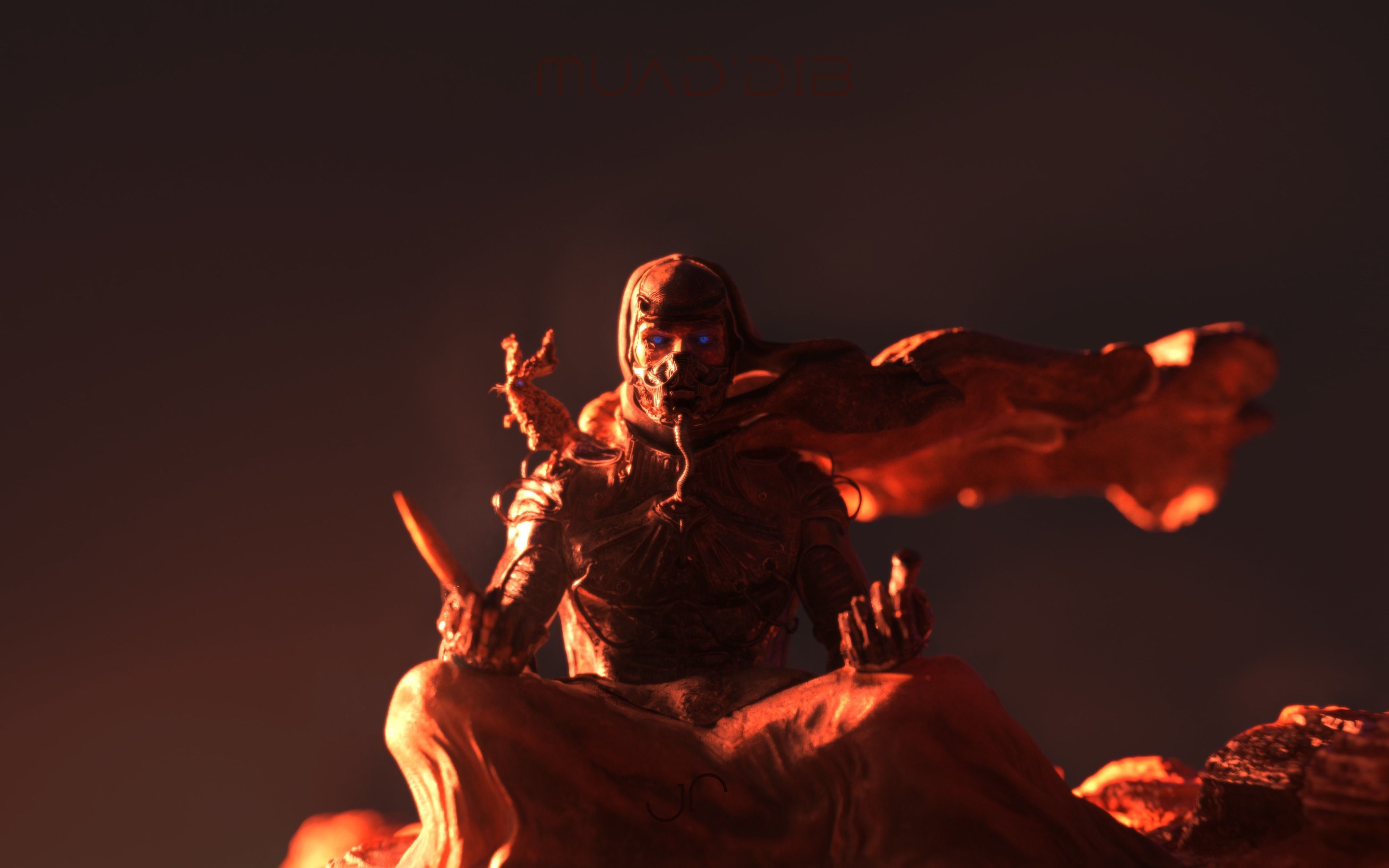 DUNE - MuadDib Paul Atreides - Arrakis Fremen - SCULPTURE 3D print model_48