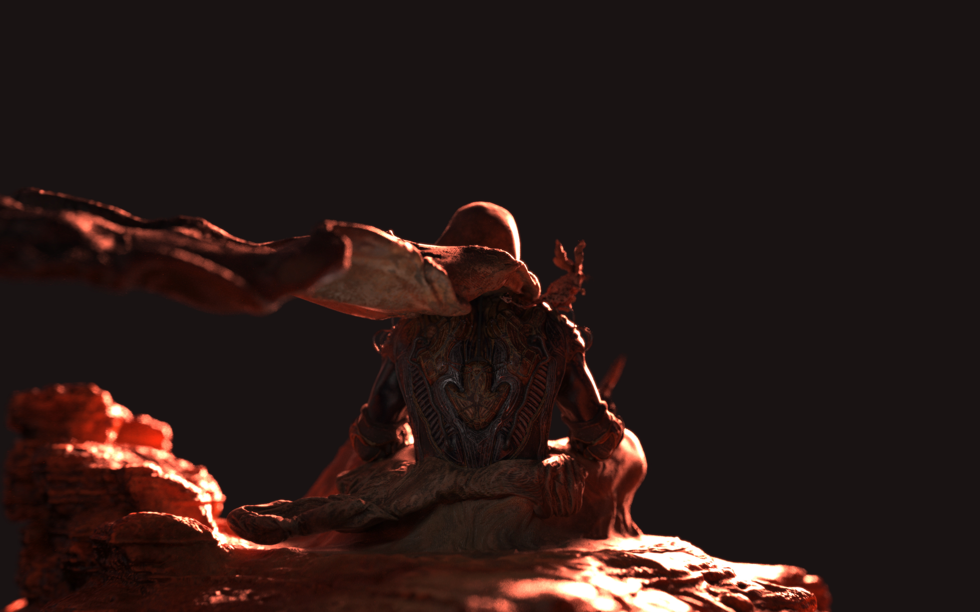 DUNE - MuadDib Paul Atreides - Arrakis Fremen - SCULPTURE 3D print model_39