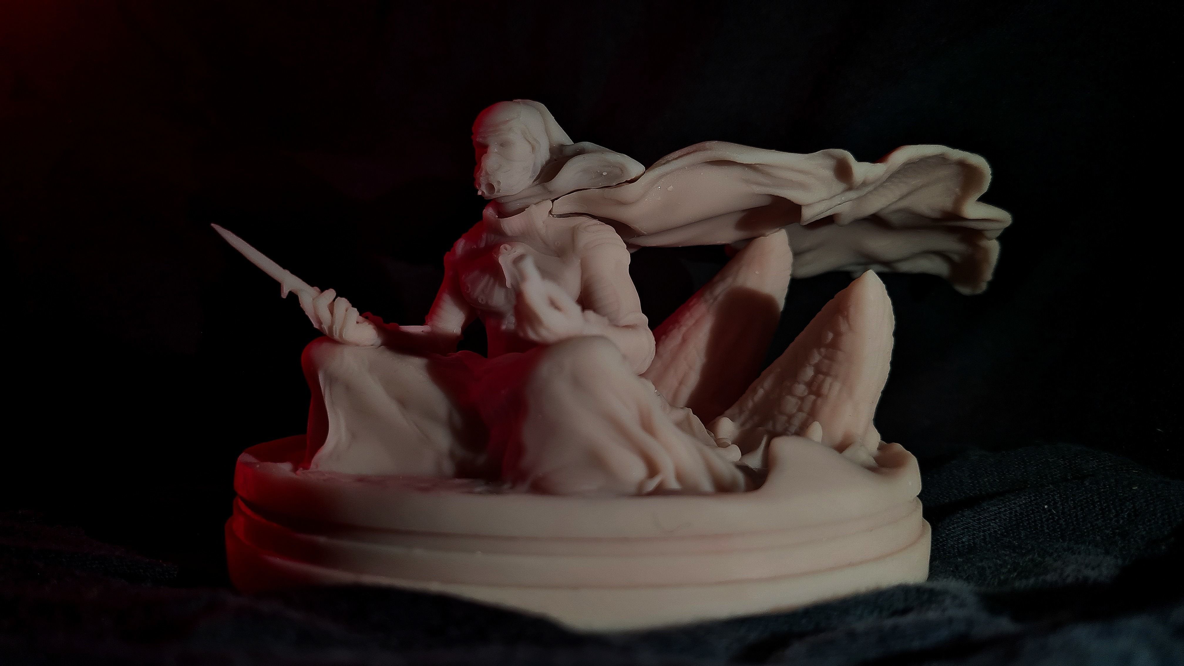 DUNE - MuadDib Paul Atreides - Arrakis Fremen - SCULPTURE 3D print model_43