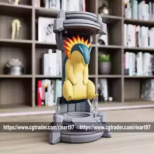 Typhlosion in the lab from pokemon