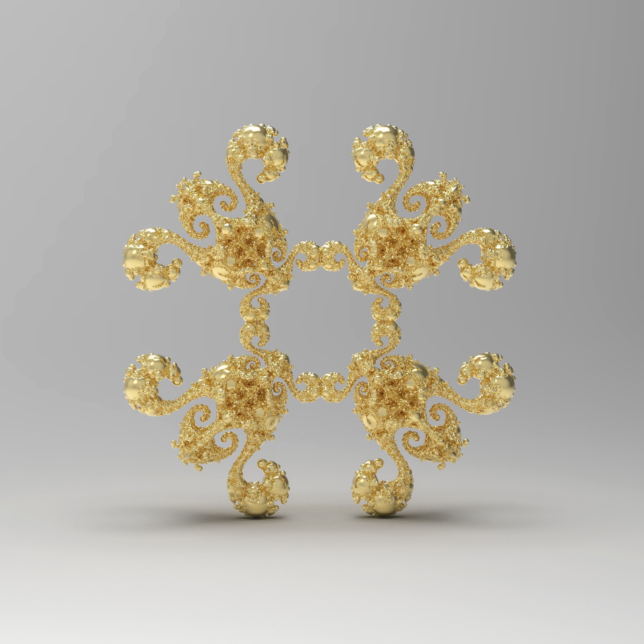 Fractal Kleinian - 4 Fold 3D print model_1