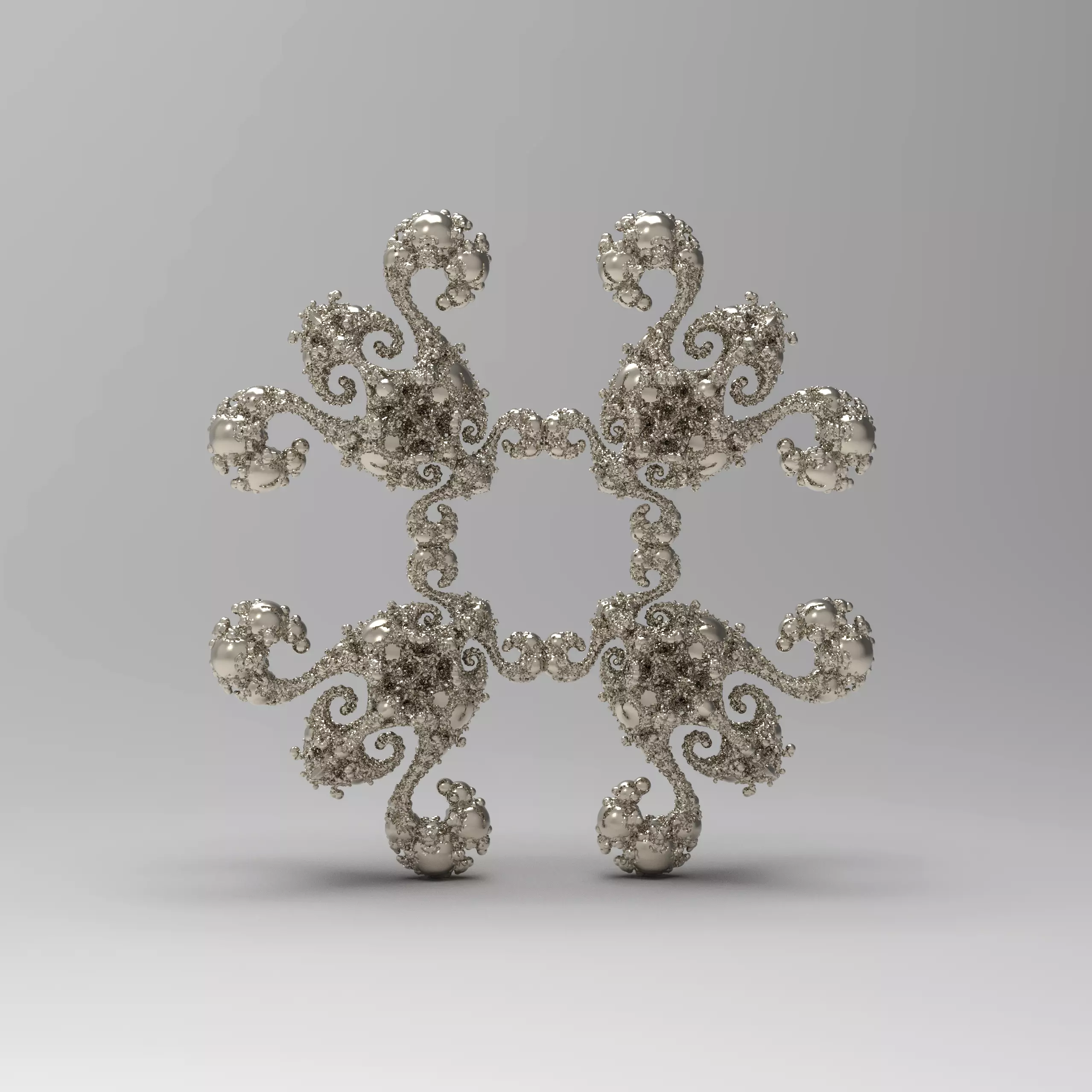 Fractal Kleinian - 4 Fold 3D print model_0