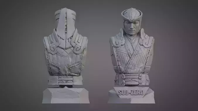 SUB-ZERO ULTRA-DETAILED SUPPORT-FREE BUST 3D MODEL 3D model