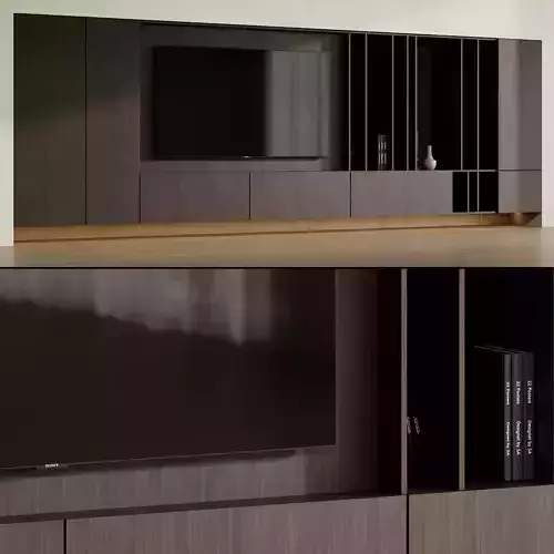 Wall composition TV zone set