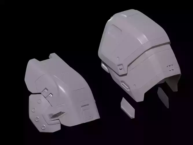 HALO Mirage Sap Guardpro Max shoulder pads 3d print files 3D print model