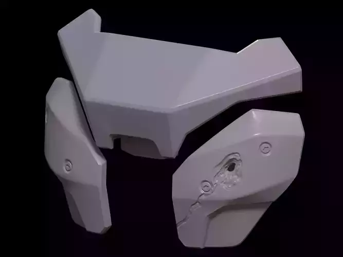 HALO Rakshasa Heartplate chest attachment 3d print file