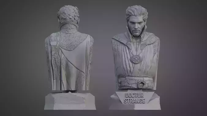 DOCTOR STRANGE ULTRA-DETAILED SUPPORT-FREE BUST 3D MODEL