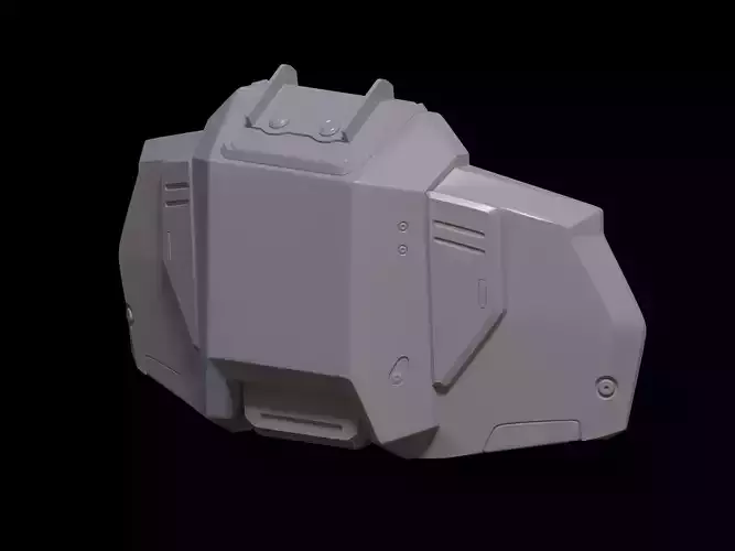 HALO Rakshasa Sacrifice chest attachment 3d print file  3D print model