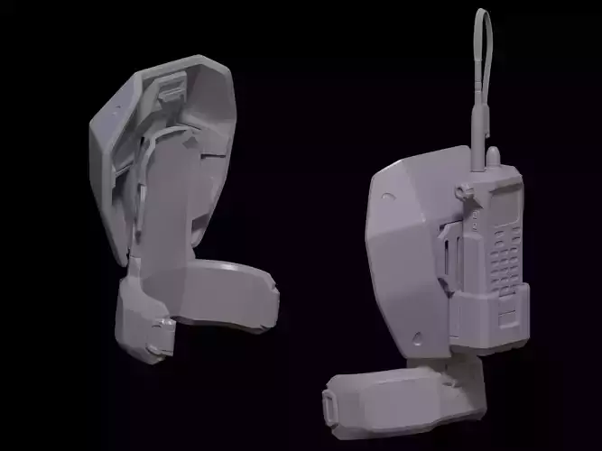 HALO Rakshasa Teccniqe Iota 12 shoulder pad 3d print file 3D print model