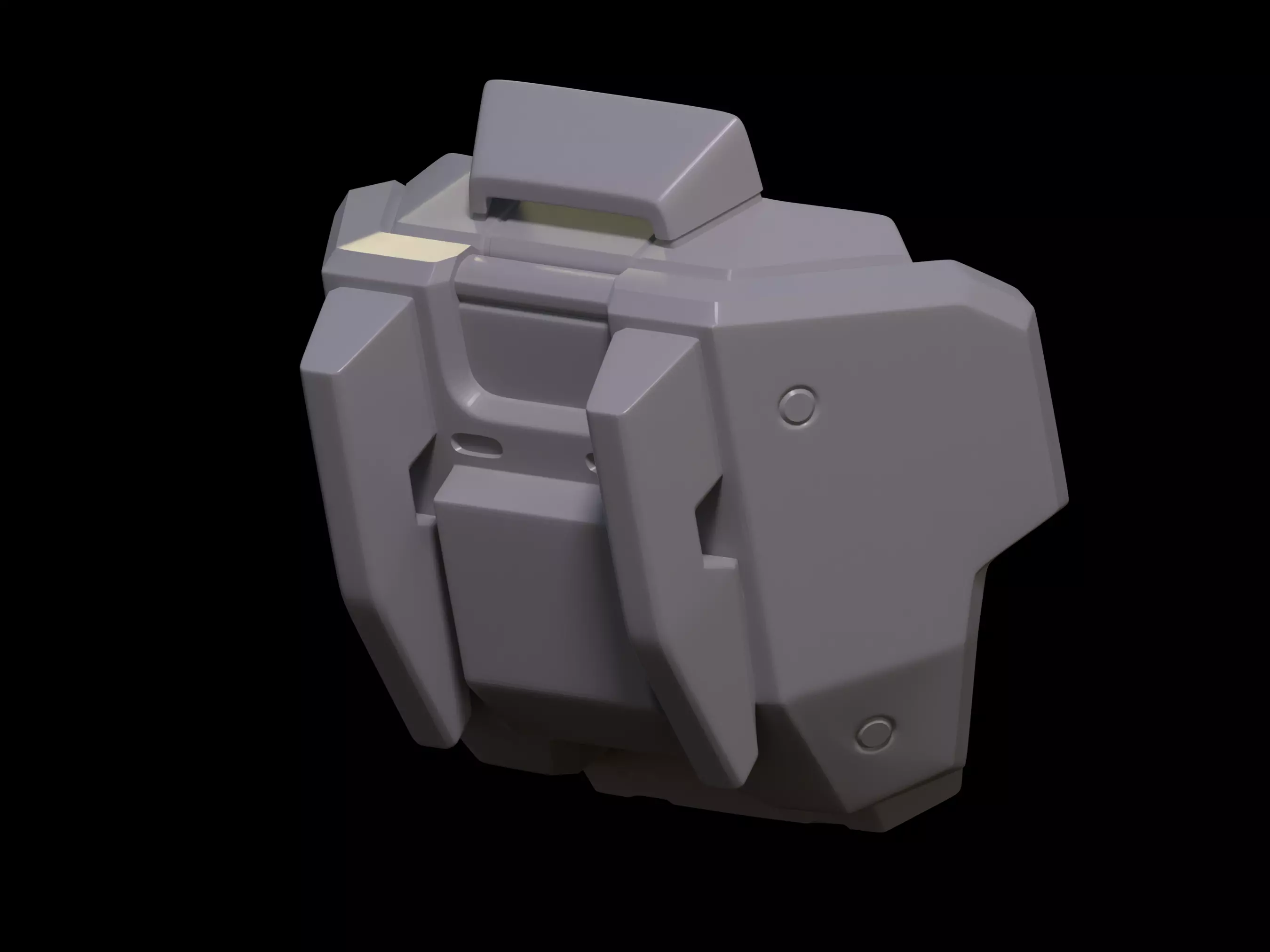 HALO Rakshasa Type Mep B knee pad 3d print file  3D print model_0