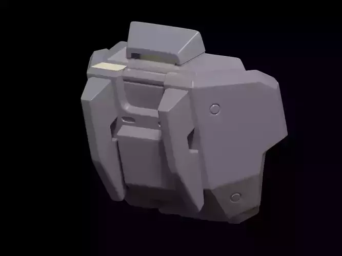HALO Rakshasa Type Mep B knee pad 3d print file  3D print model