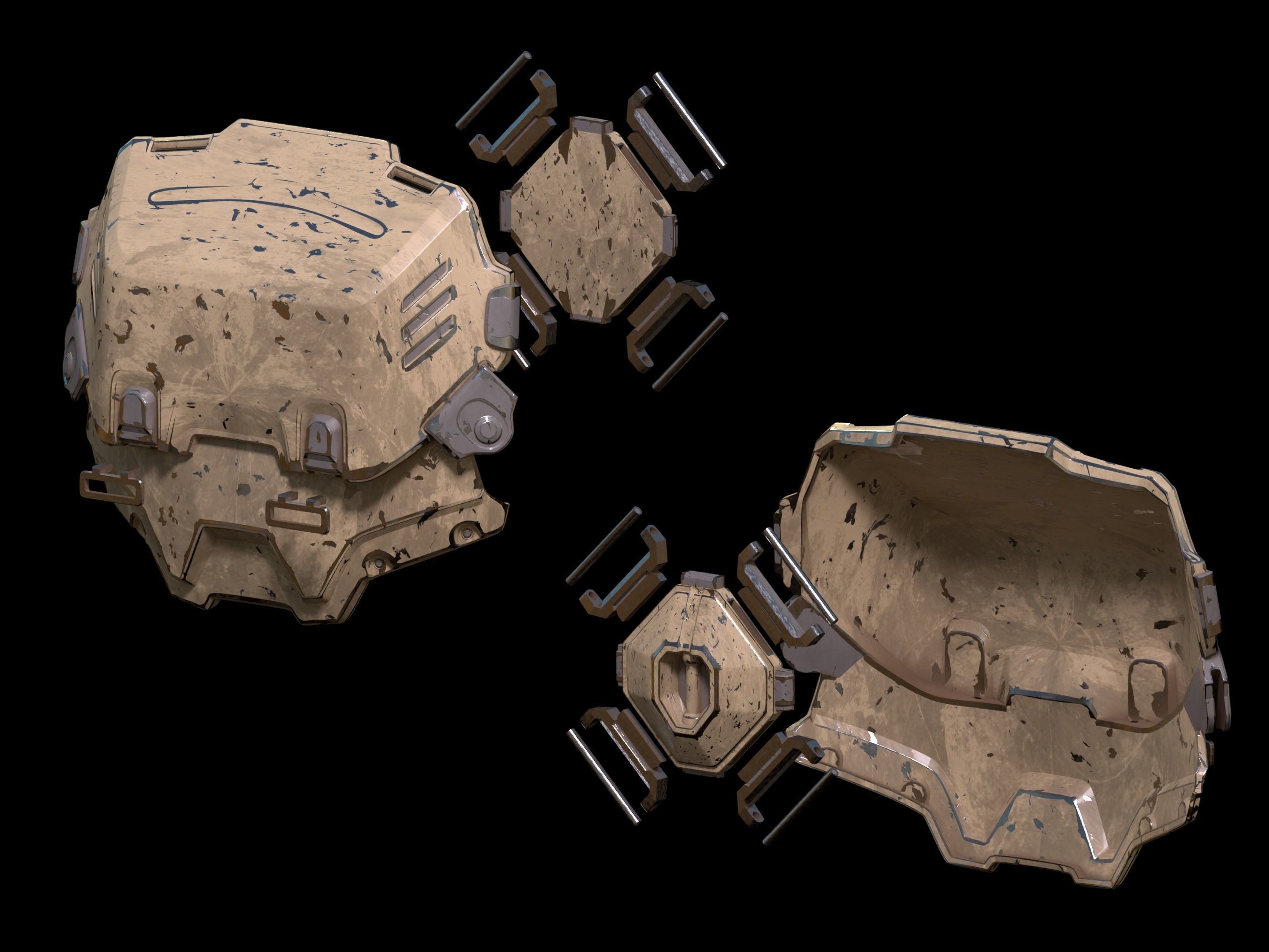 HALO Rakshasa armor 3d print files 3D print model_3