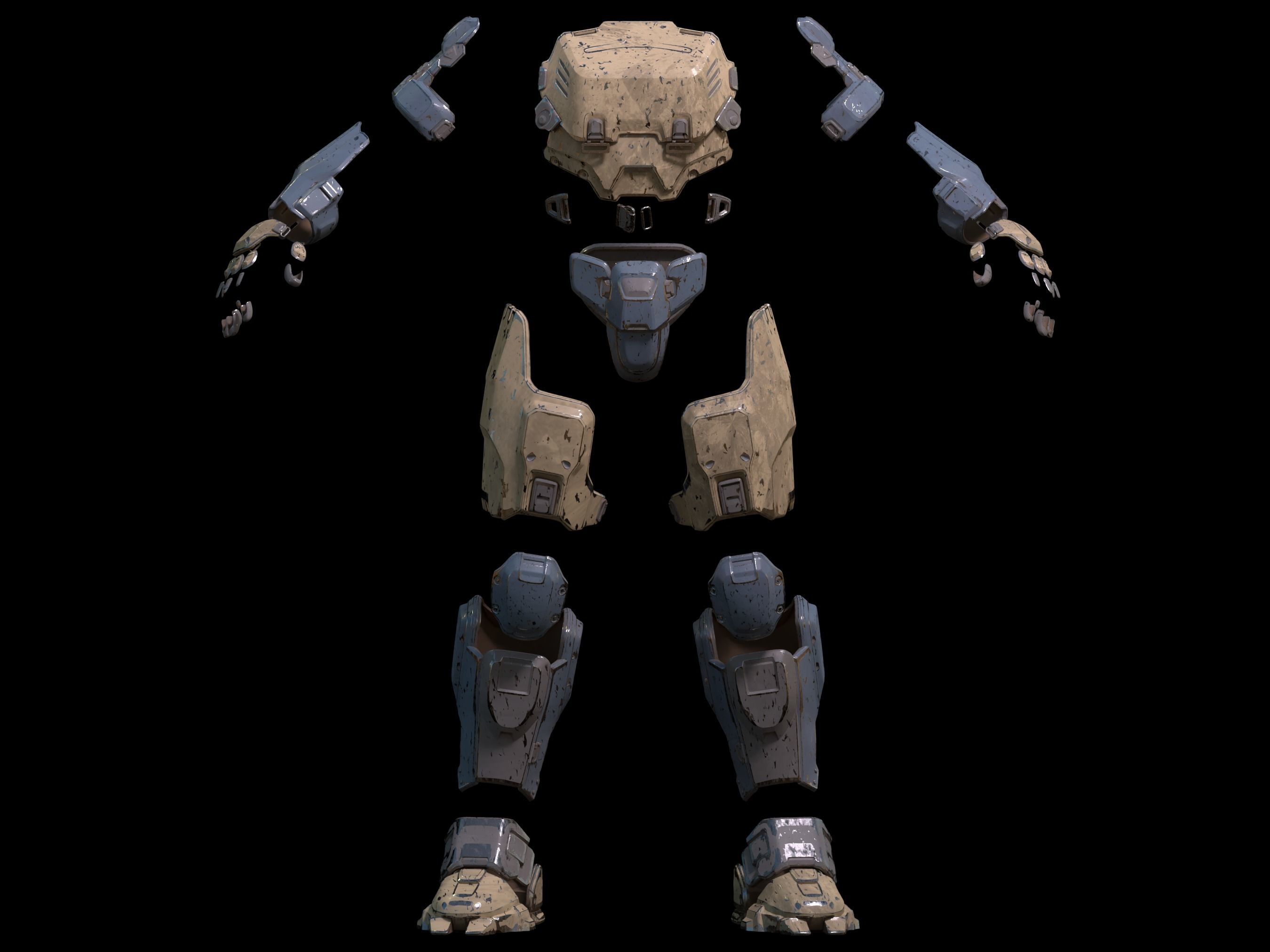 HALO Rakshasa armor 3d print files 3D print model_1