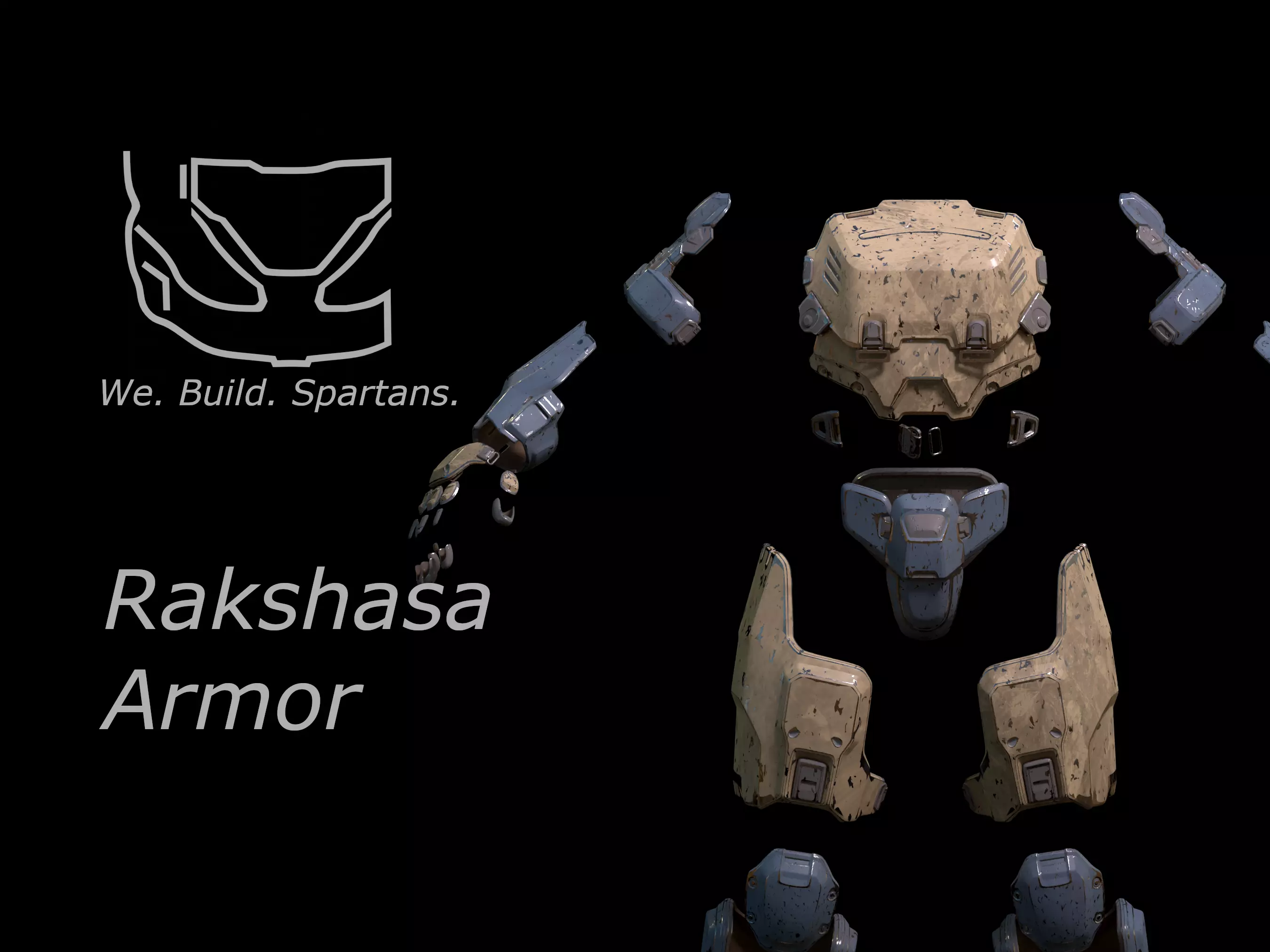 HALO Rakshasa armor 3d print files 3D print model_0