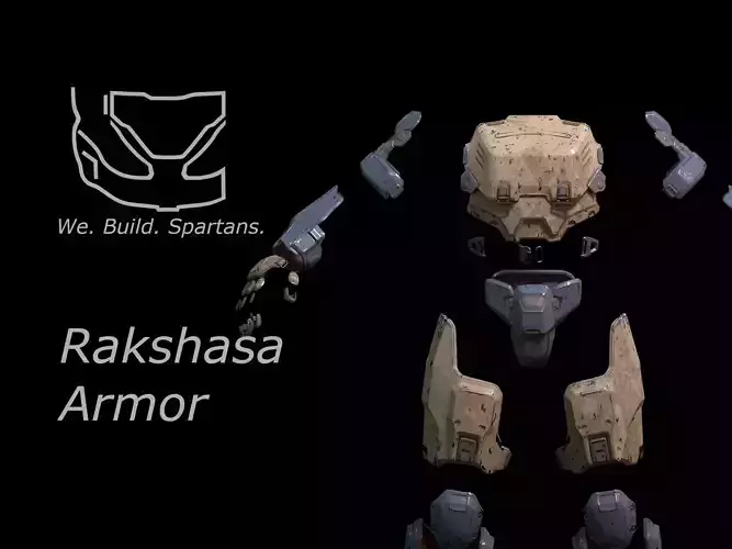 HALO Rakshasa armor 3d print files