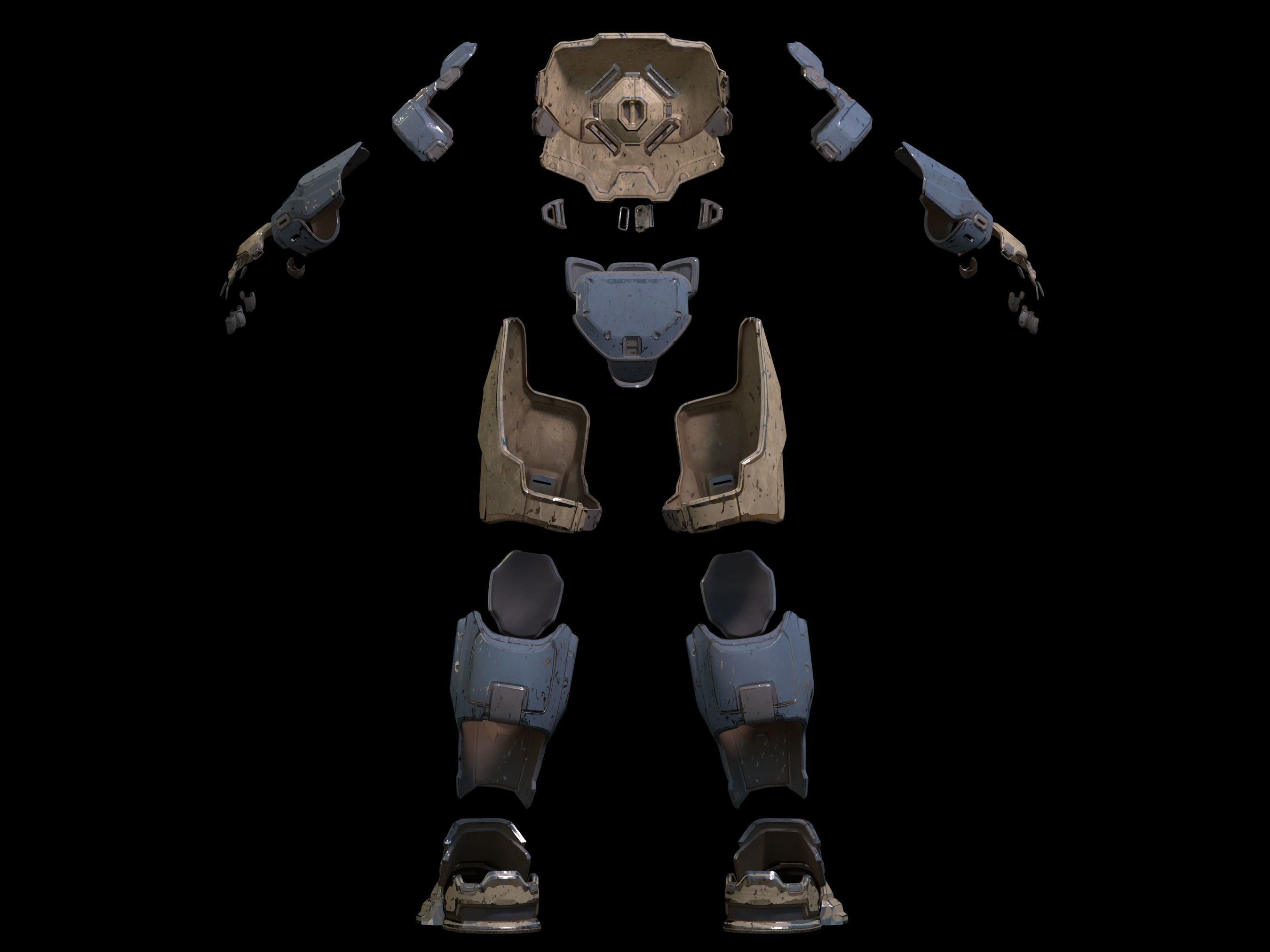 HALO Rakshasa armor 3d print files 3D print model_2