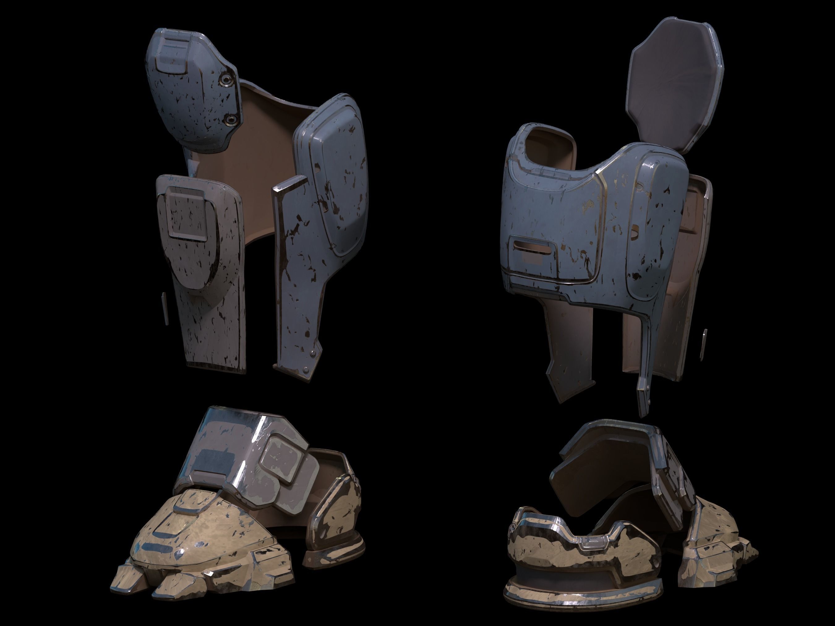 HALO Rakshasa armor 3d print files 3D print model_8