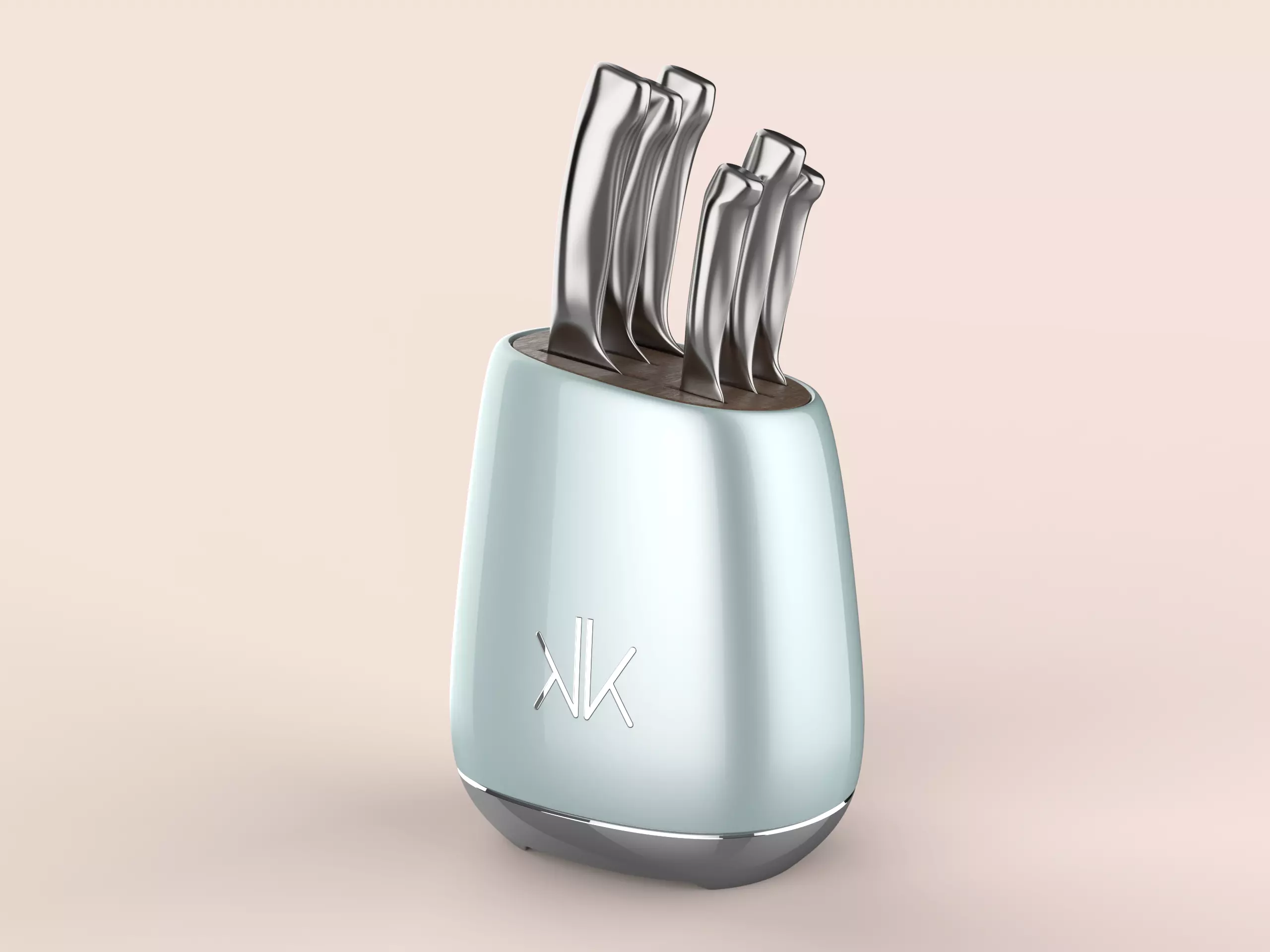 Cutlery 6-Piece Knife Block Set Free 3D model