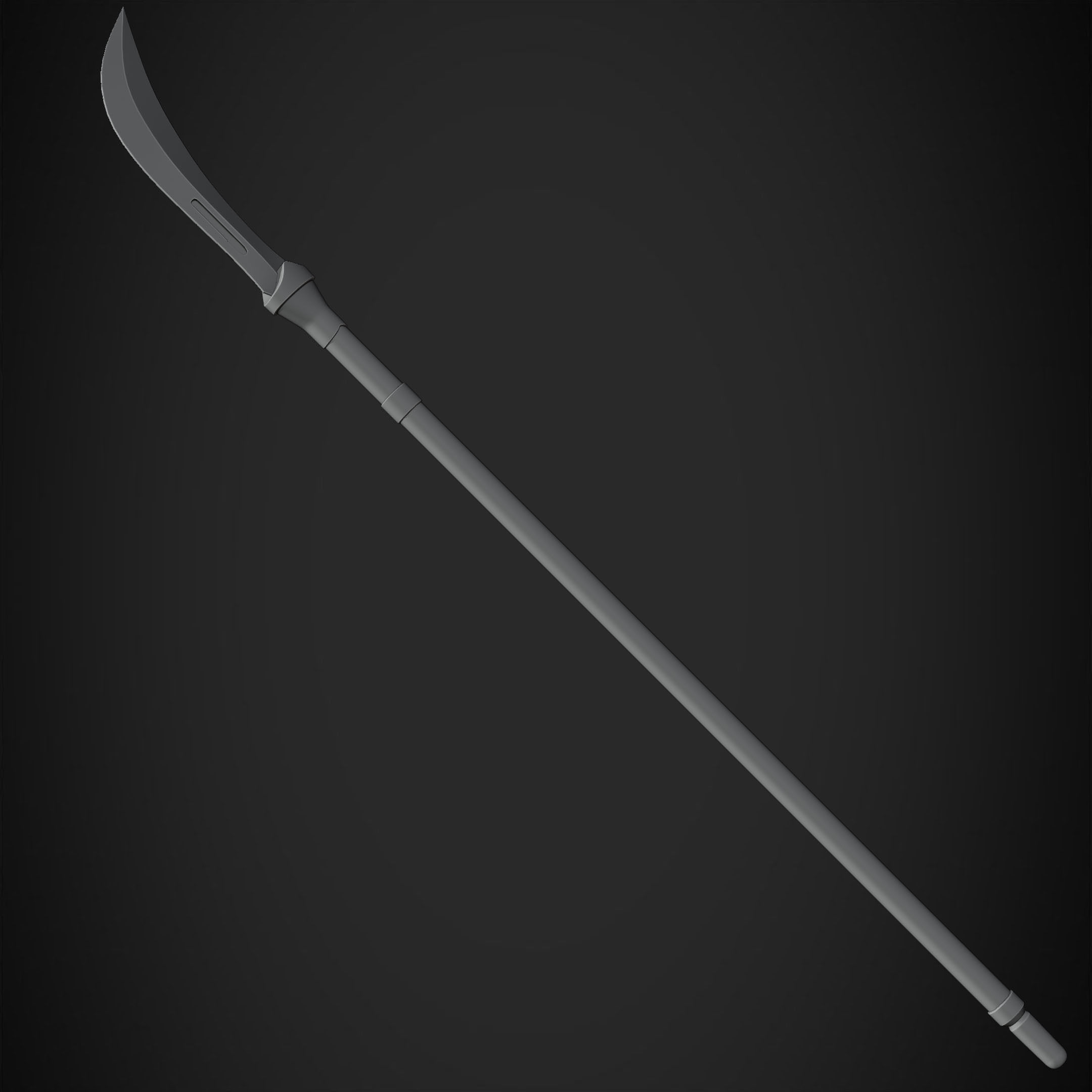 Maki Zenin Naginata Polearm Spear for Cosplay 3D print model_20