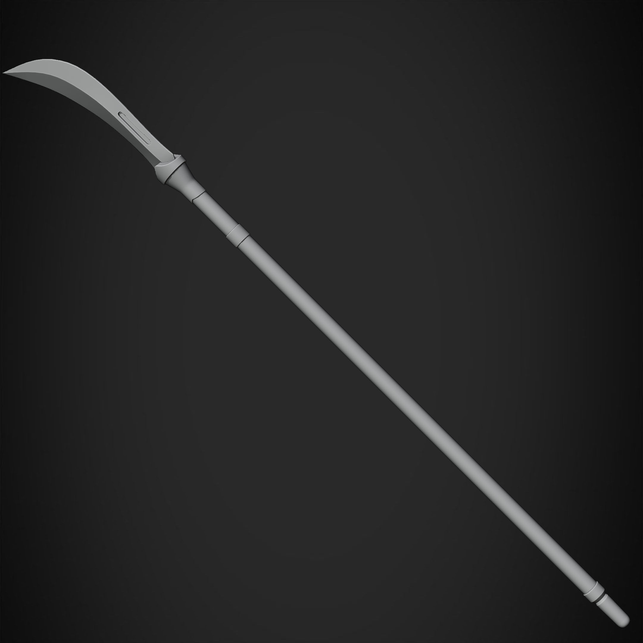 Maki Zenin Naginata Polearm Spear for Cosplay 3D print model_16