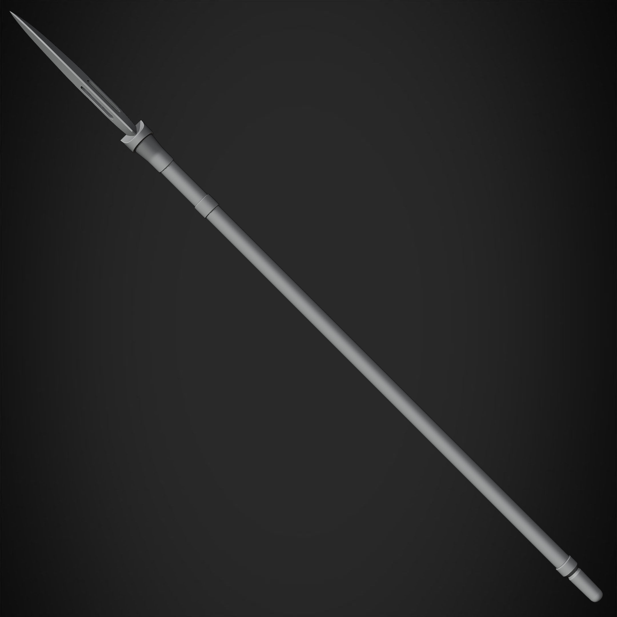 Maki Zenin Naginata Polearm Spear for Cosplay 3D print model_18