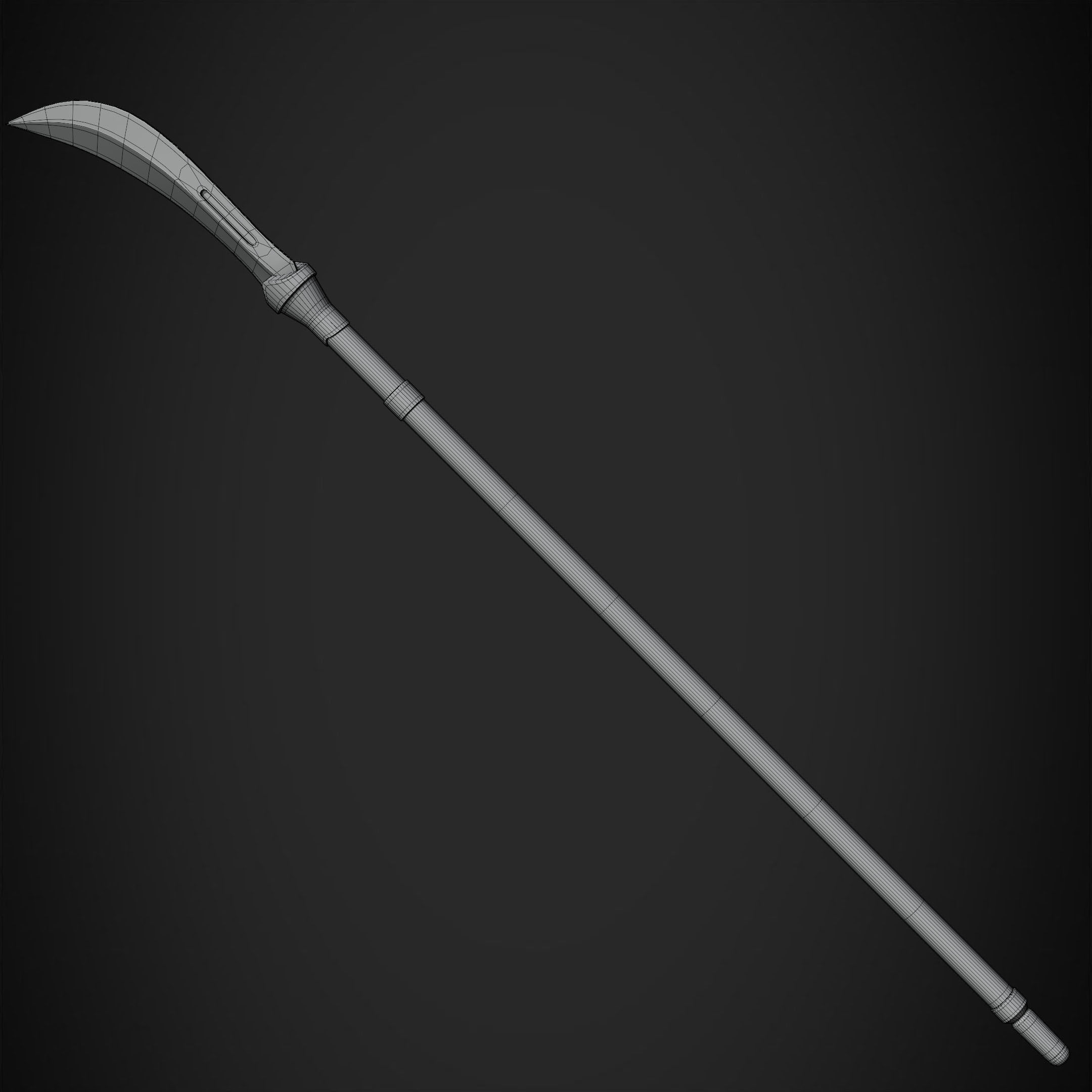 Maki Zenin Naginata Polearm Spear for Cosplay 3D print model_15