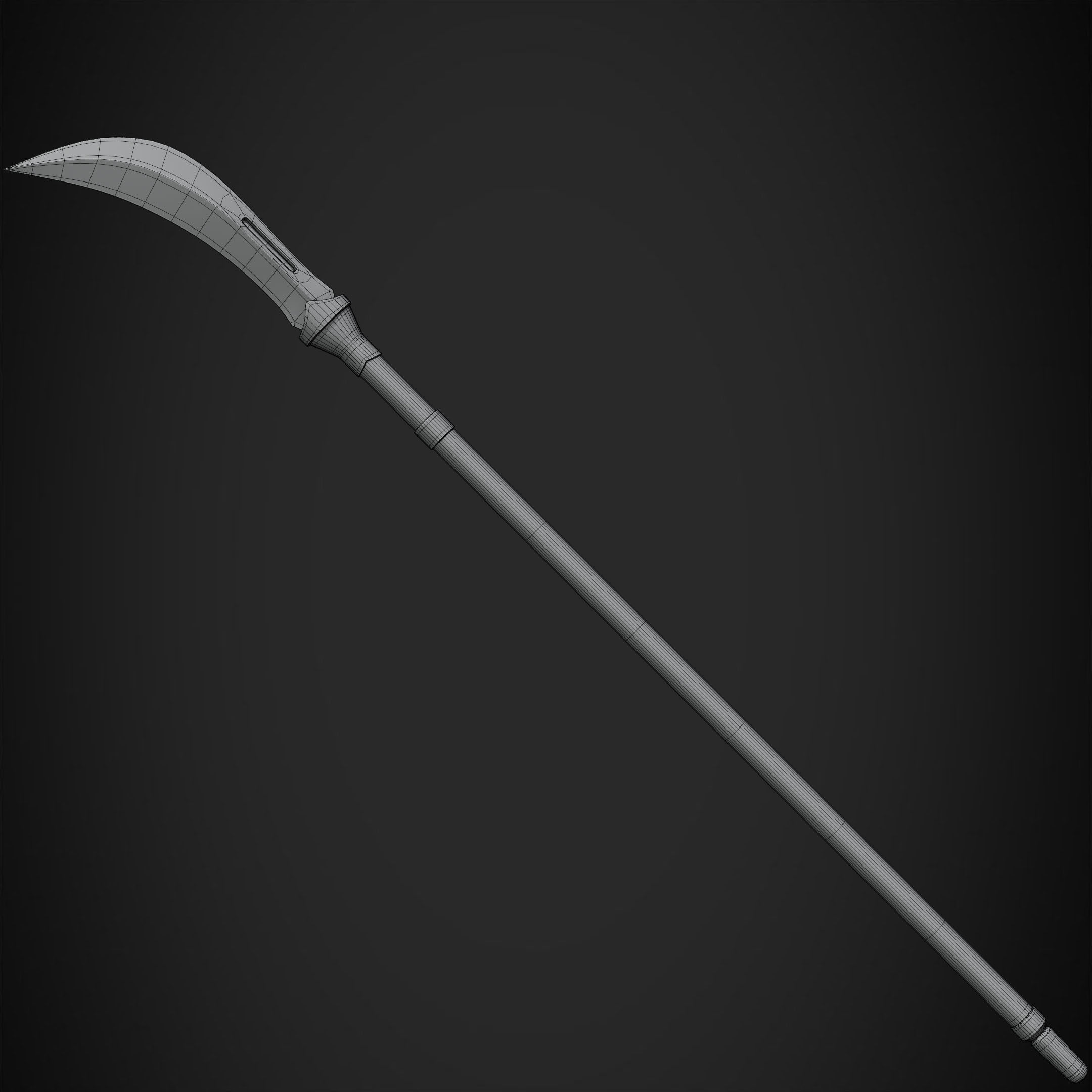 Maki Zenin Naginata Polearm Spear for Cosplay 3D print model_13