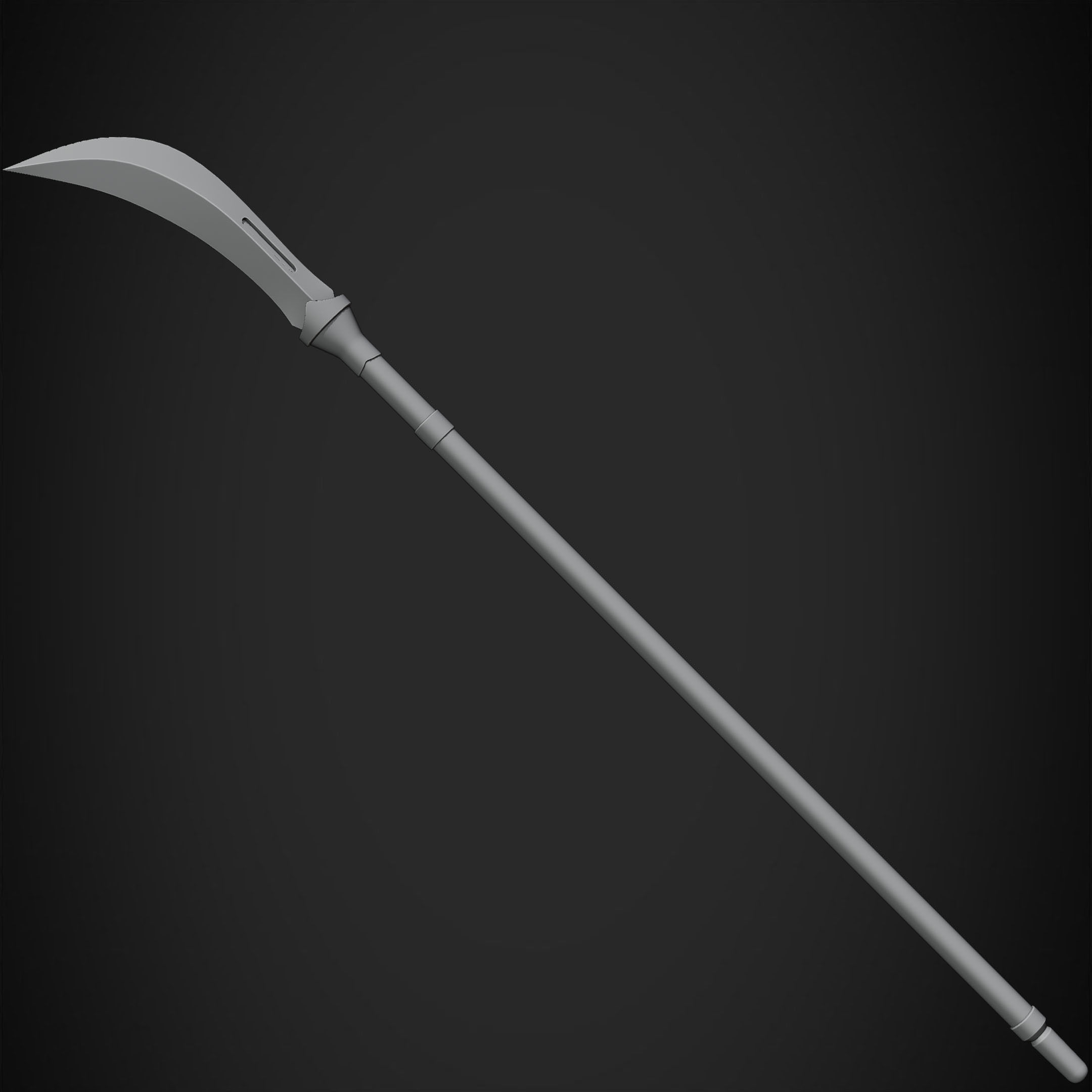 Maki Zenin Naginata Polearm Spear for Cosplay 3D print model_14