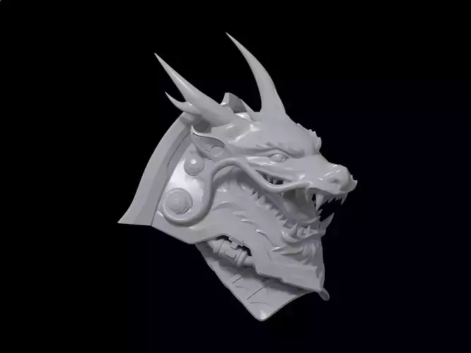 HALO Yoroi Dragonborn Noble shoulder pad 3d print file