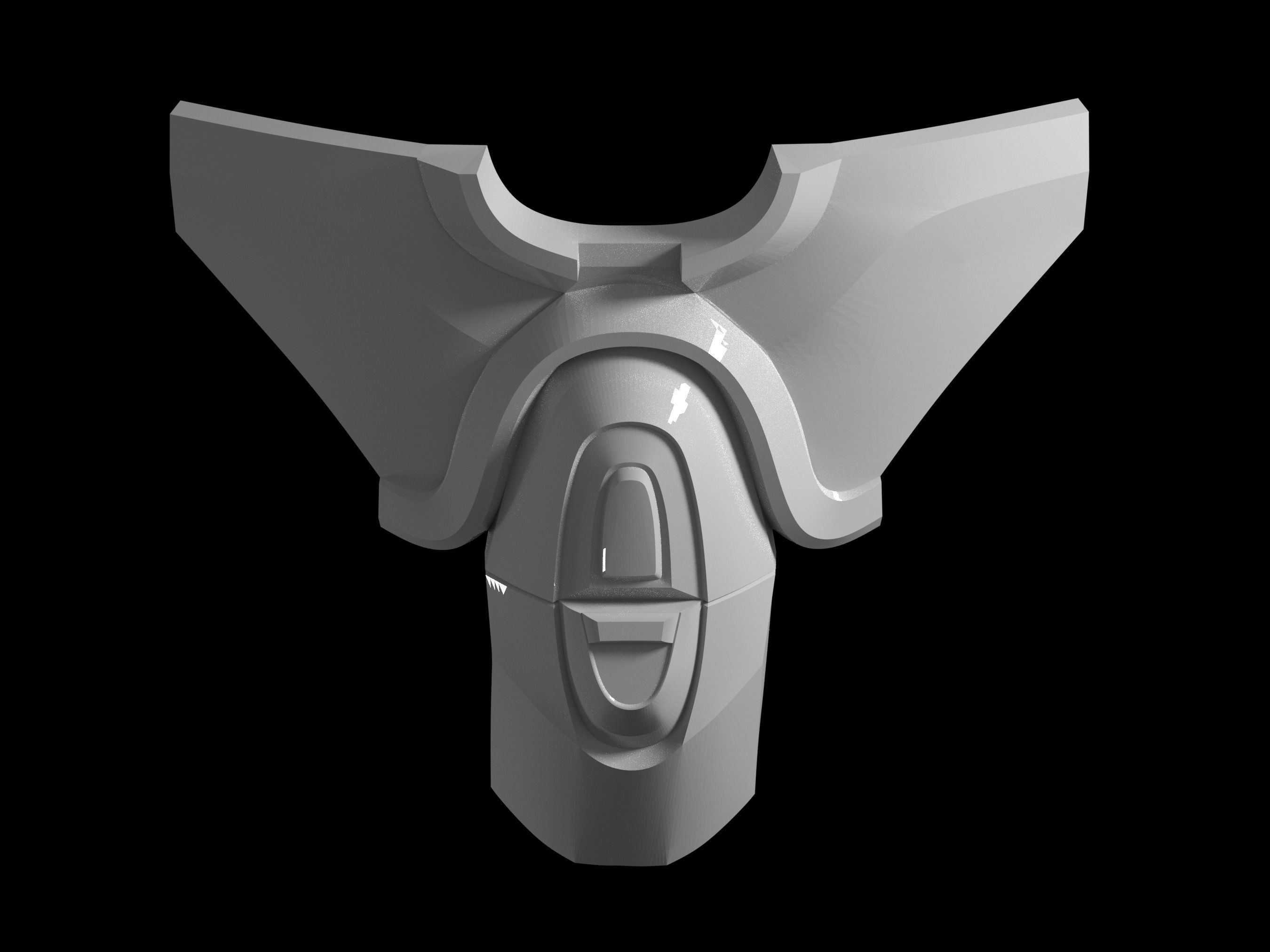 HALO Yoroi Shadow Raven knee pad 3d print file 3D print model_1