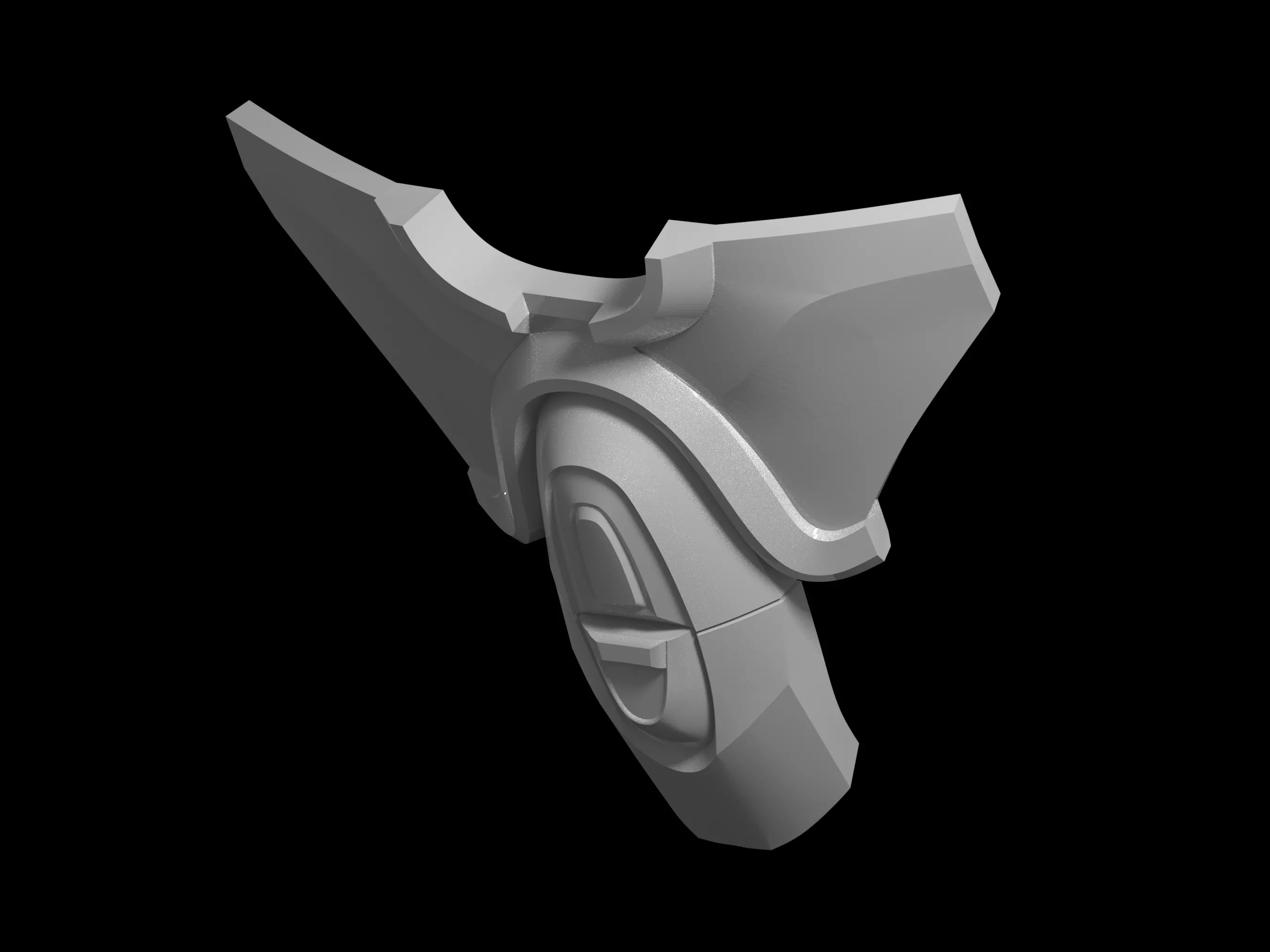 HALO Yoroi Shadow Raven knee pad 3d print file 3D print model_0