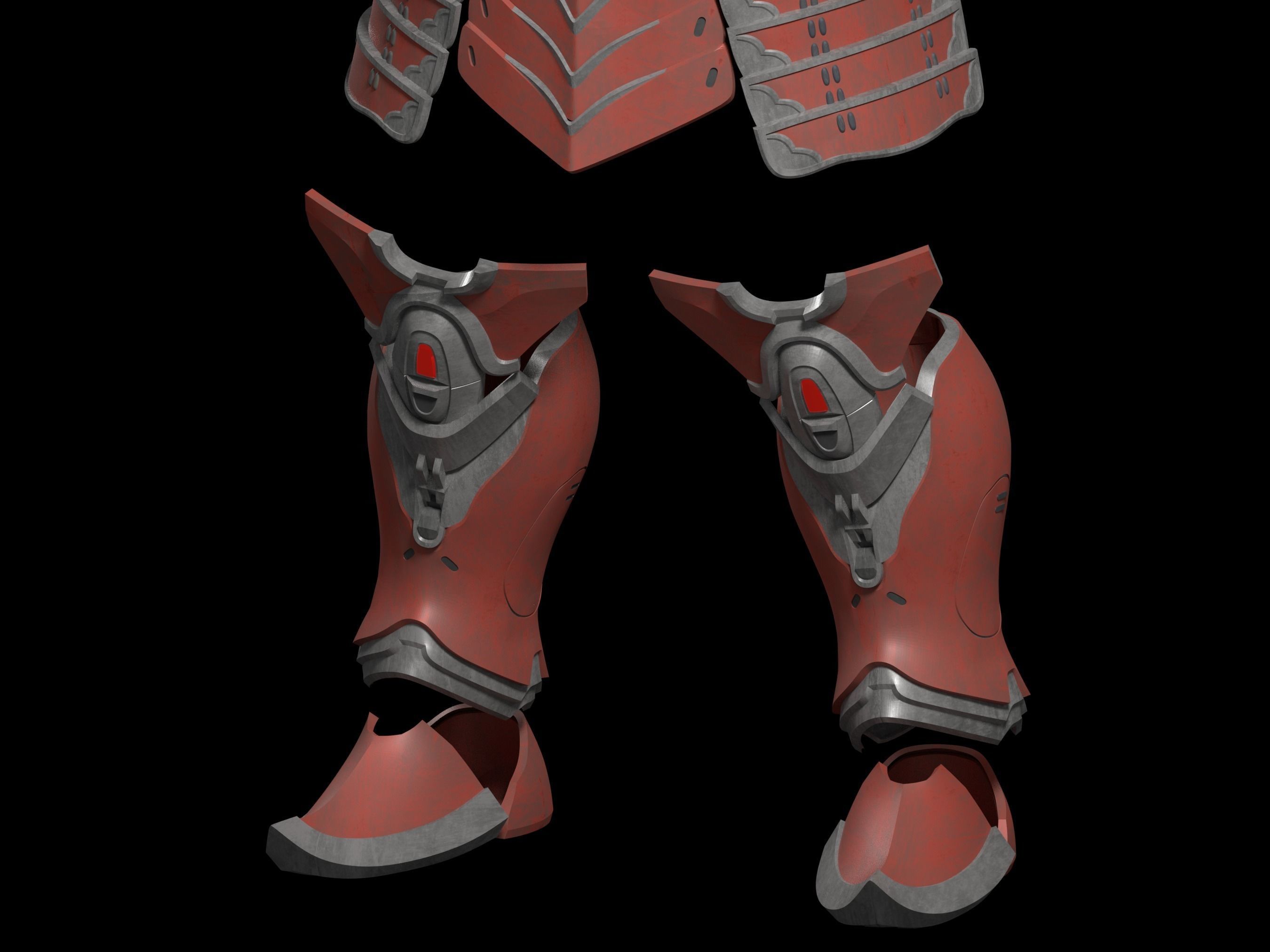 HALO Yoroi Shadow Raven knee pad 3d print file 3D print model_2