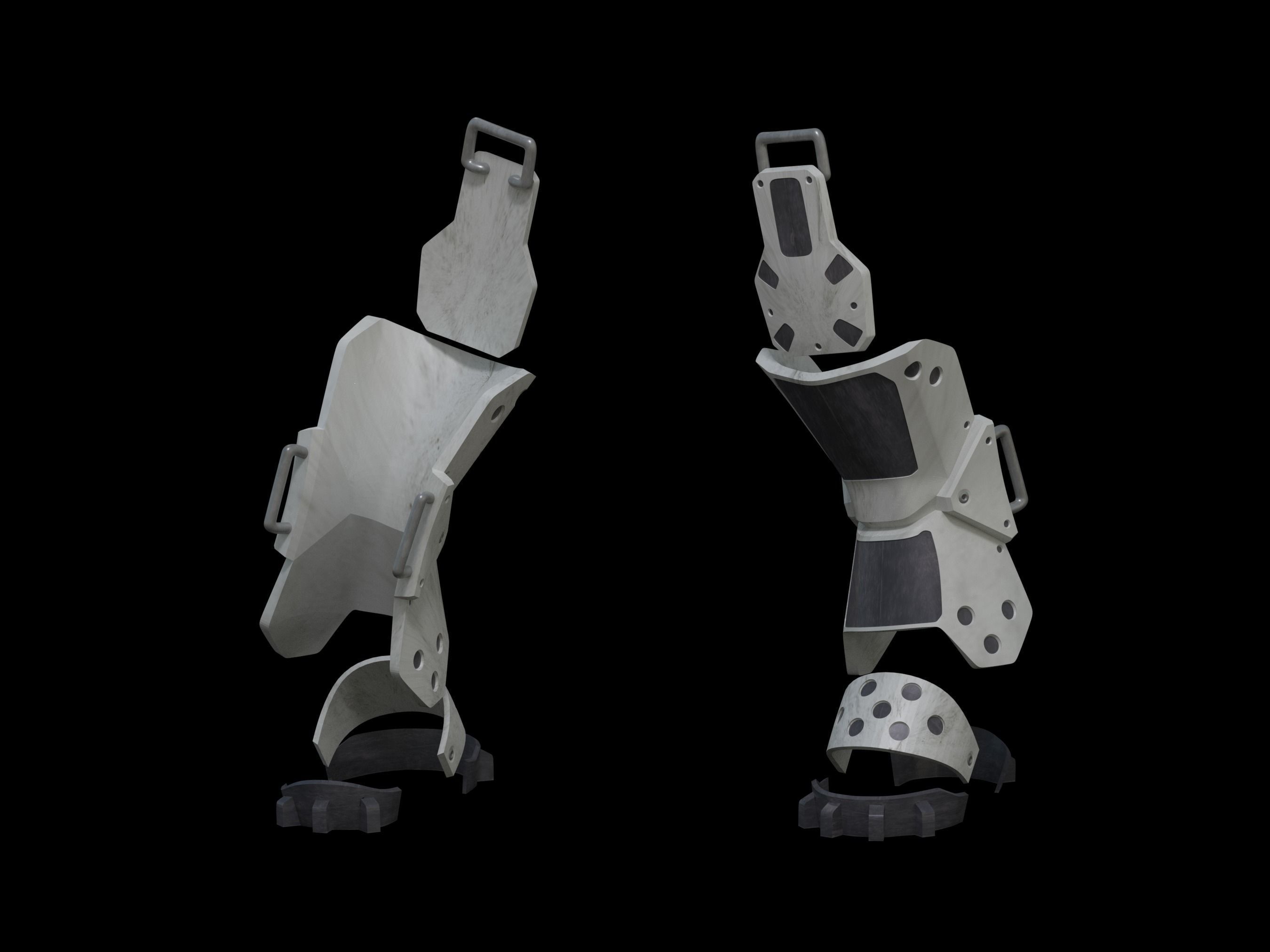 Titanfall IMC Battle Rifle Pilot Helmet and Armor set 3d print 3D print model_7