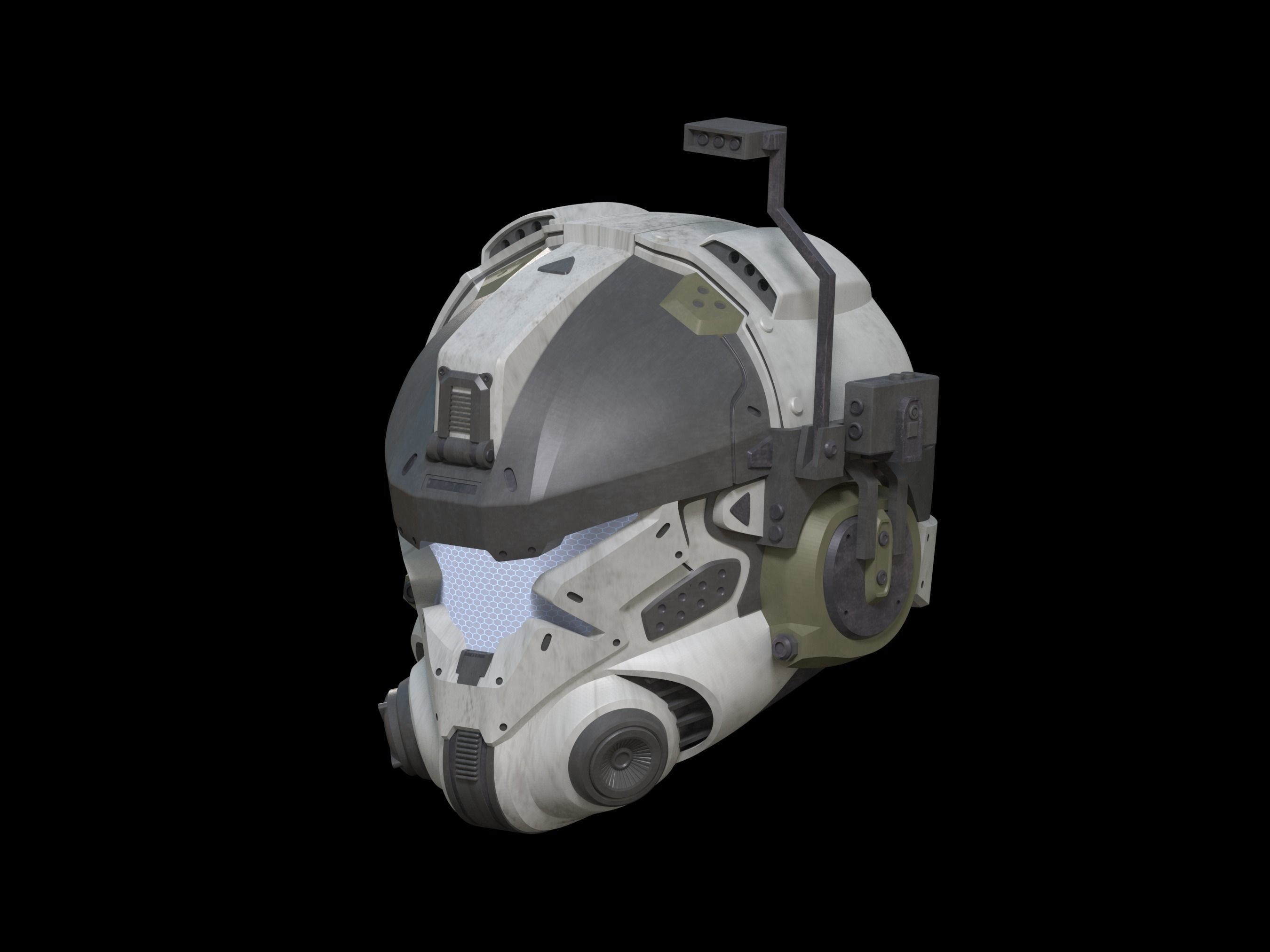 Titanfall IMC Battle Rifle Pilot Helmet and Armor set 3d print 3D print model_4