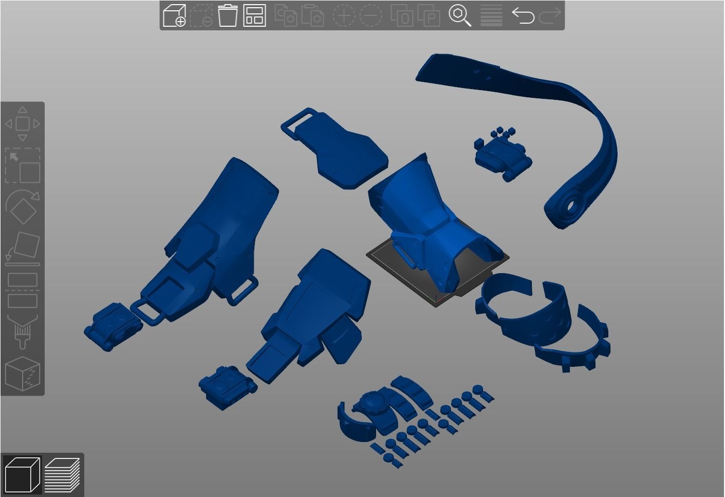 Titanfall IMC Battle Rifle Pilot Helmet and Armor set 3d print 3D print model_9