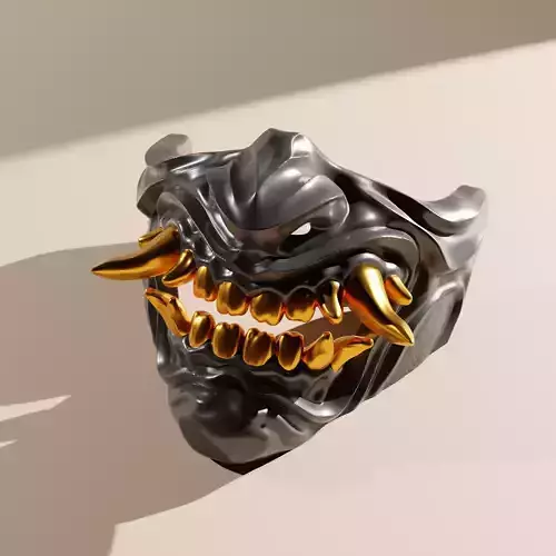 Oni Mask Inspired by AboveWongArt