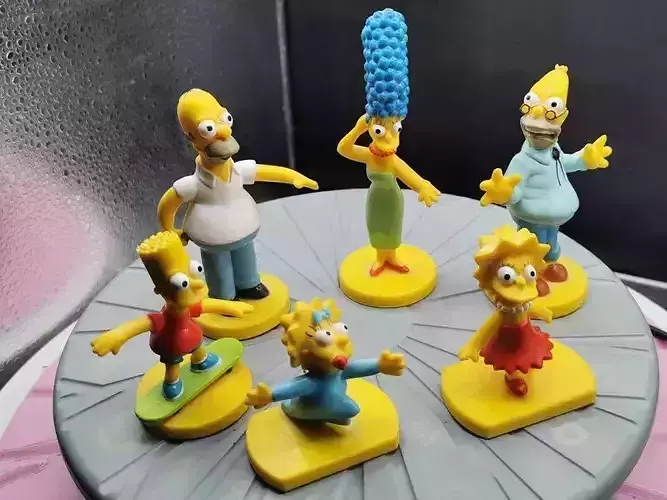 the simpsons family 3D print model