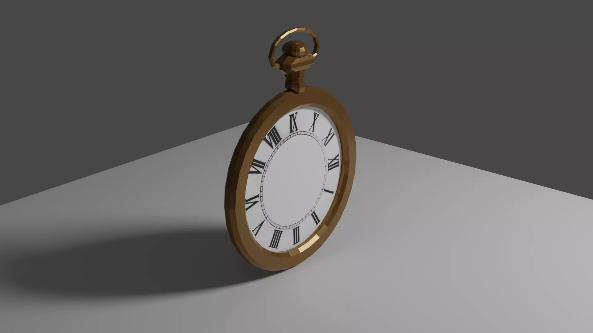 Clock lowpoly Free 3D model