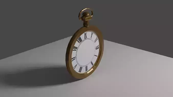 Clock lowpoly Free 3D model