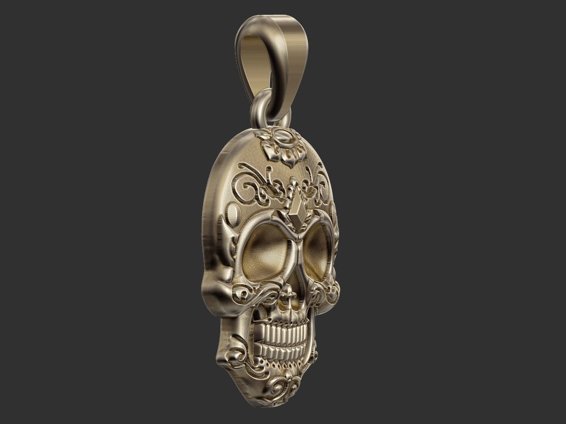 Sugar Skull 3D print model_2